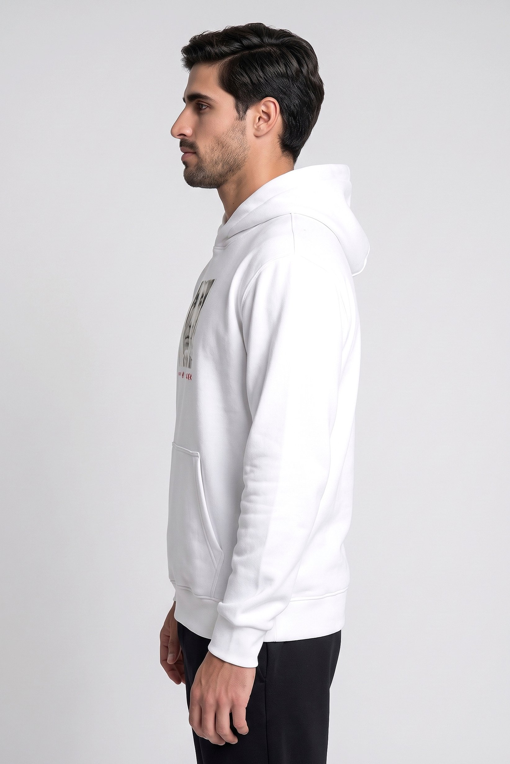 Steph Curry Men Loose Fit Long Sleeve Outdoor Hoodie, White