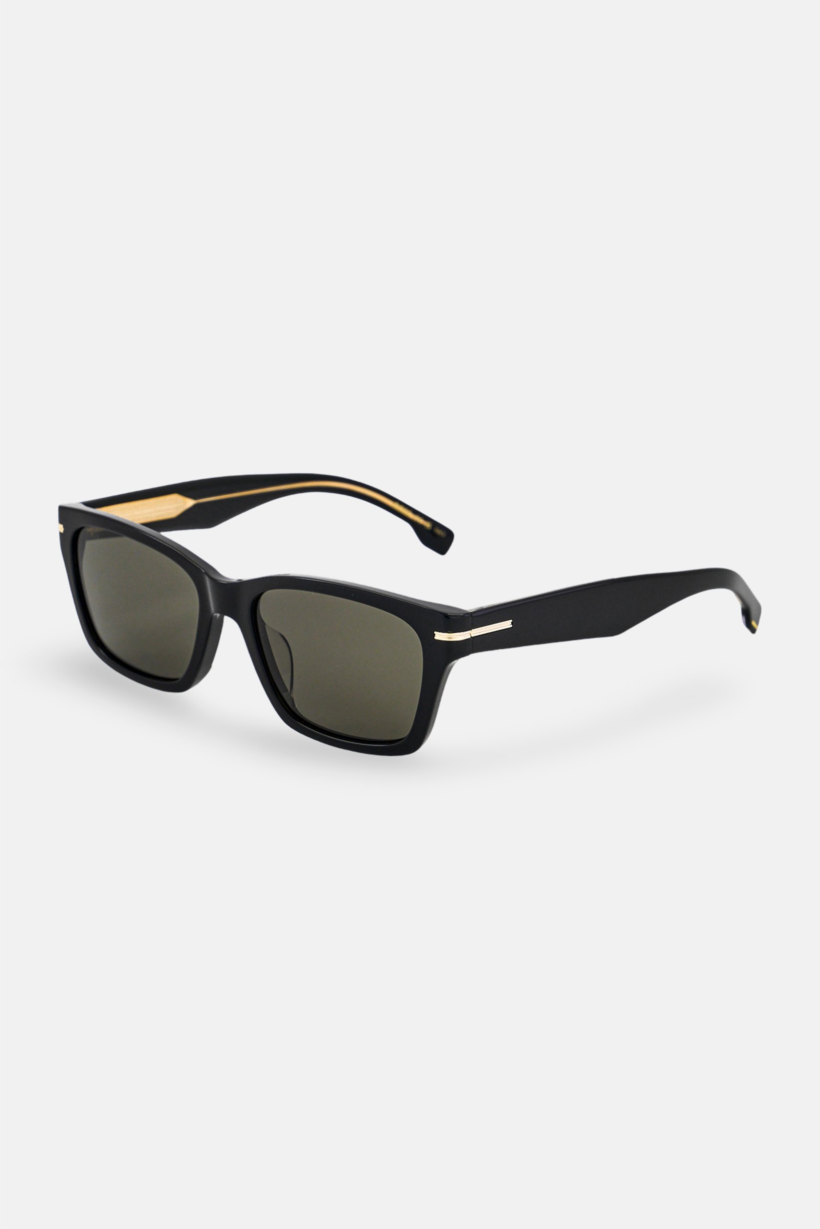 Boss Men BOSS 1739 Rectangular Sunglasses, Black