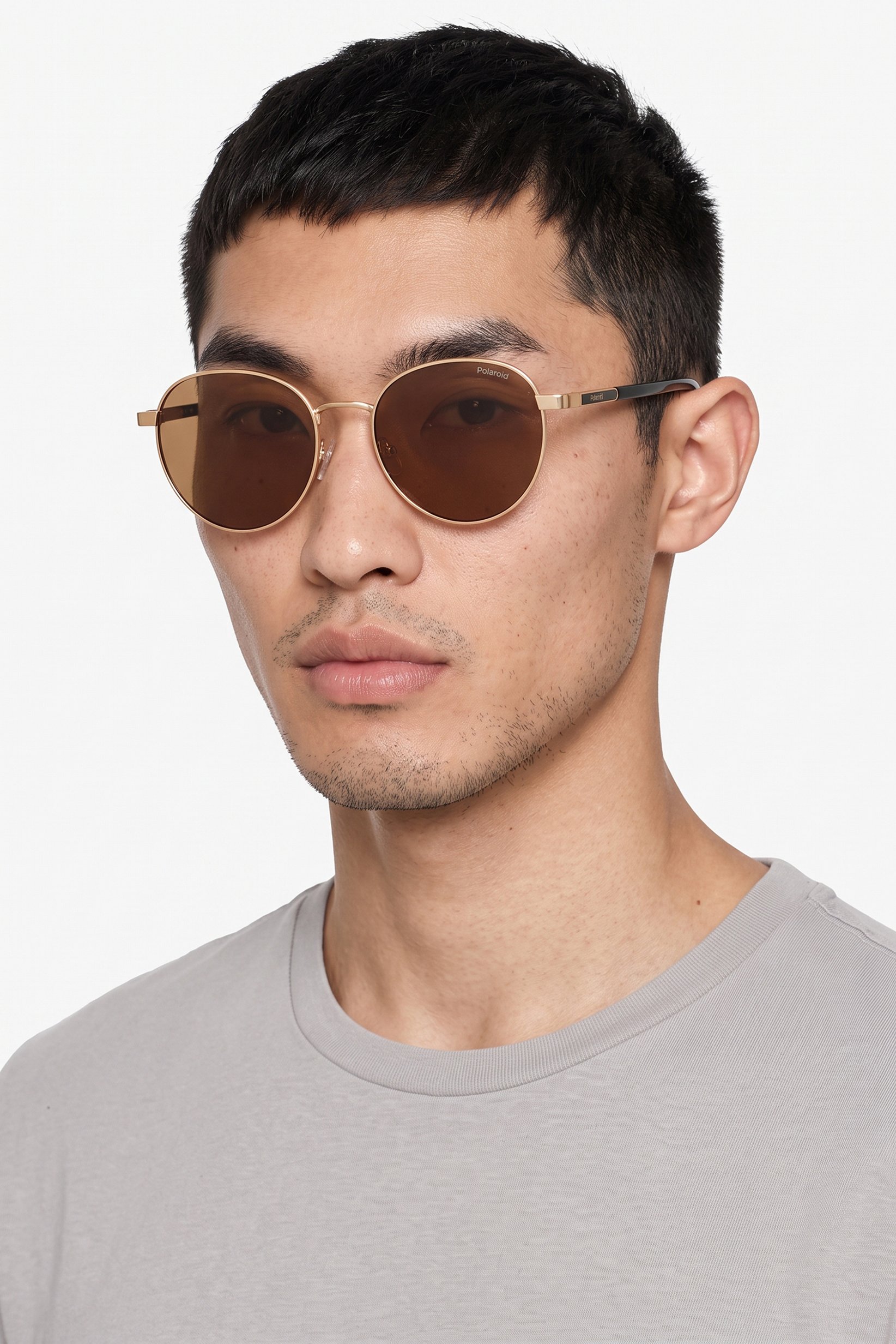 Men 20786101057M9 Oval Sunglasses, Gold