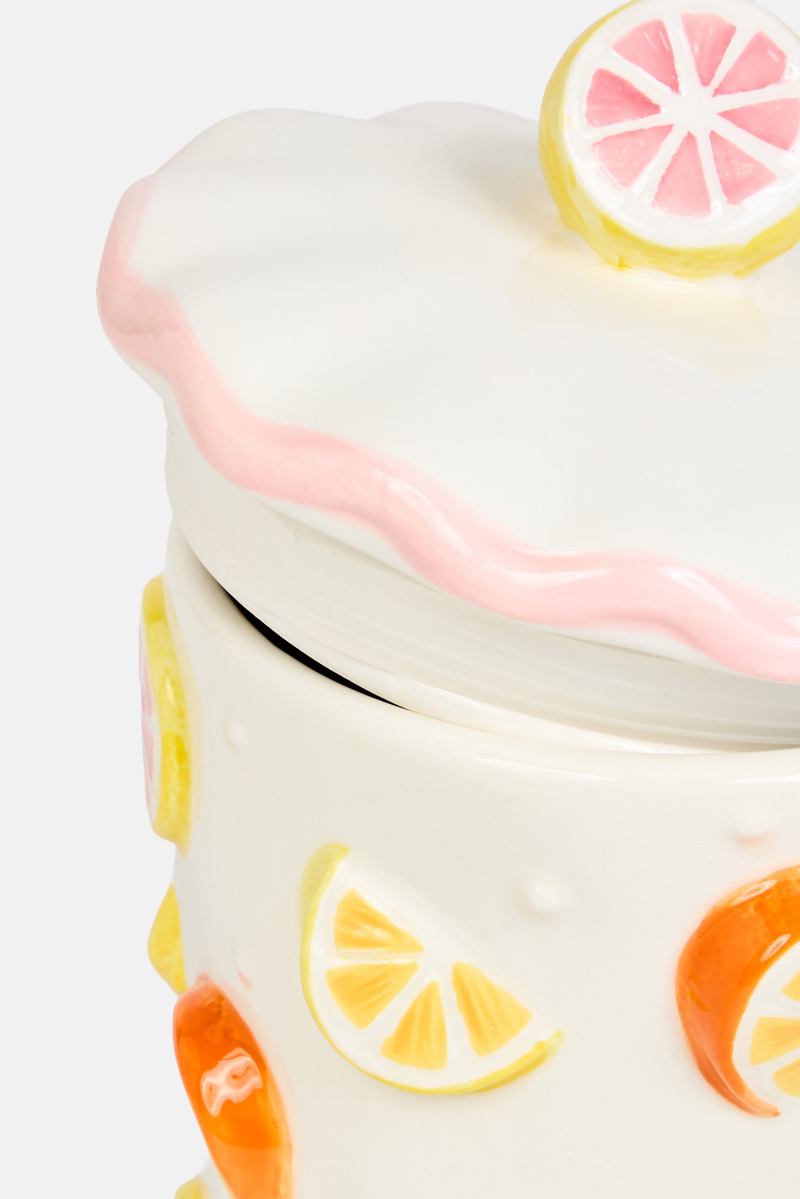 Citrus Canister With Lid, Multicolor