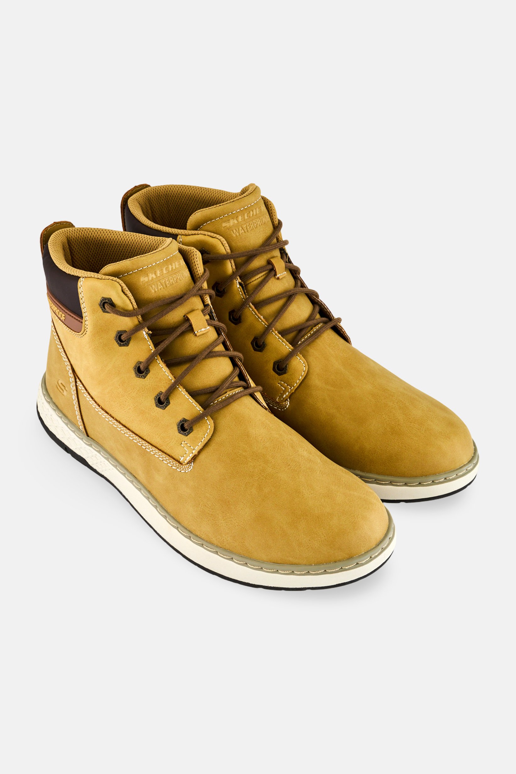 Men Garlan Deno Lace Up Ankle Boots, Tan