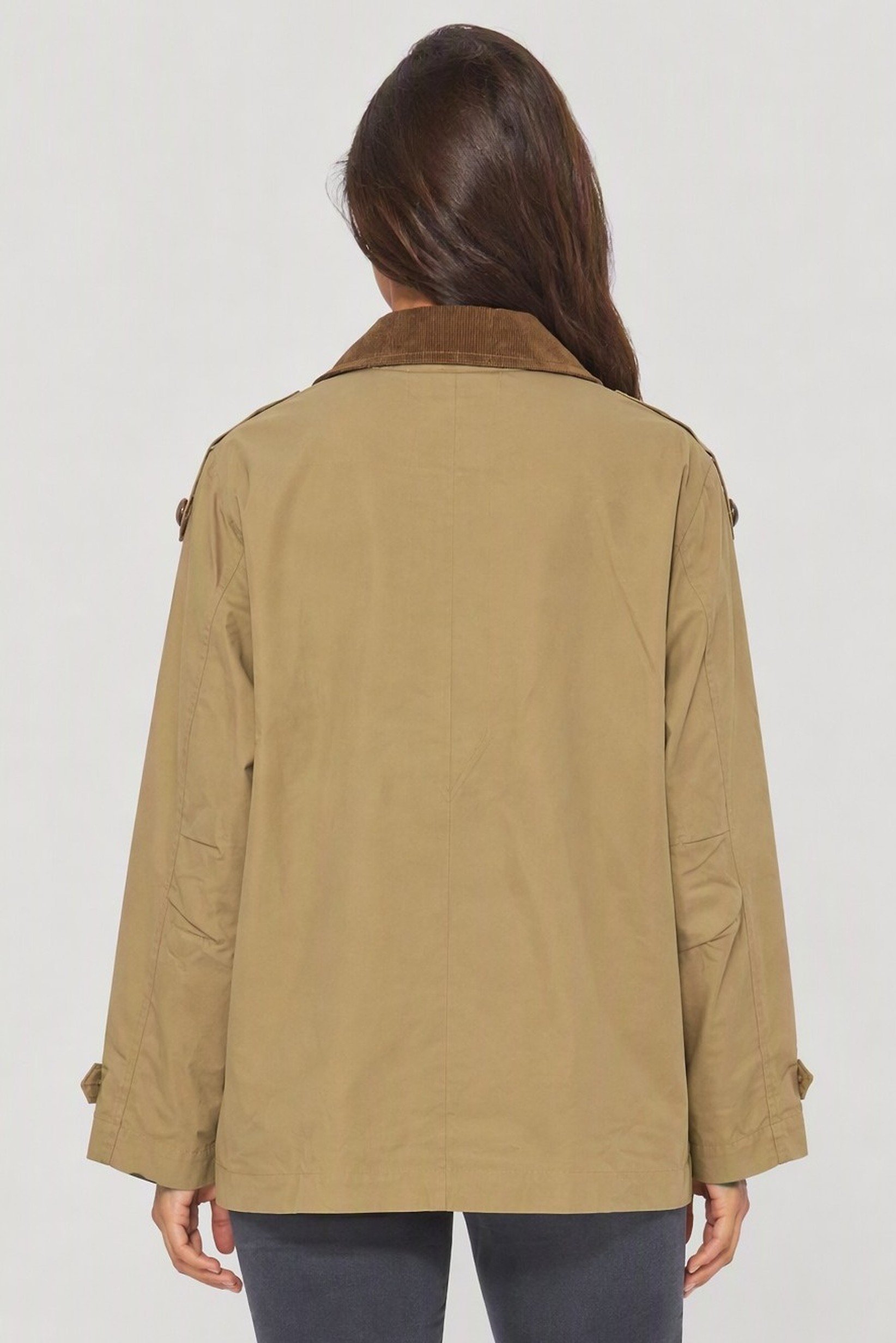 Women Plain Trench Coat, Tan