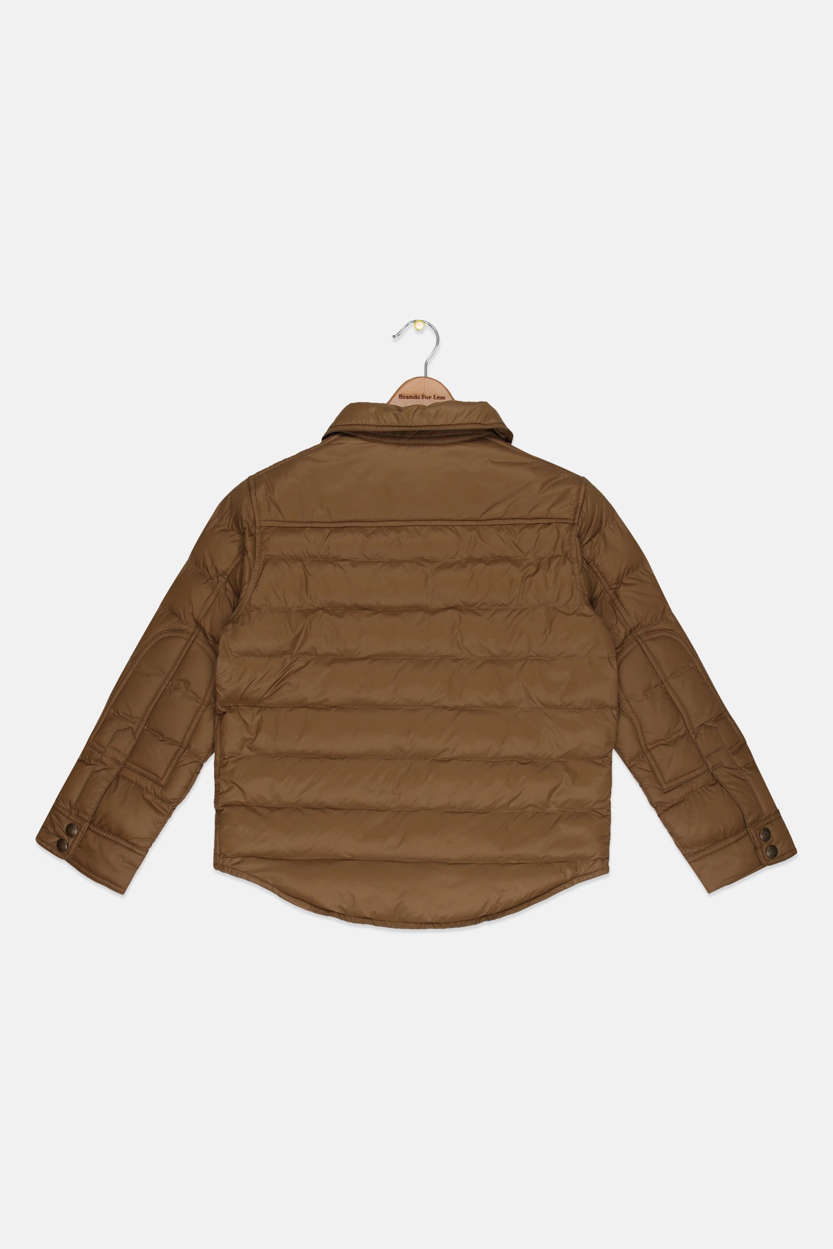 Polo Ralph Lauren Kids Boy Plain Quilted Jacket, Brown