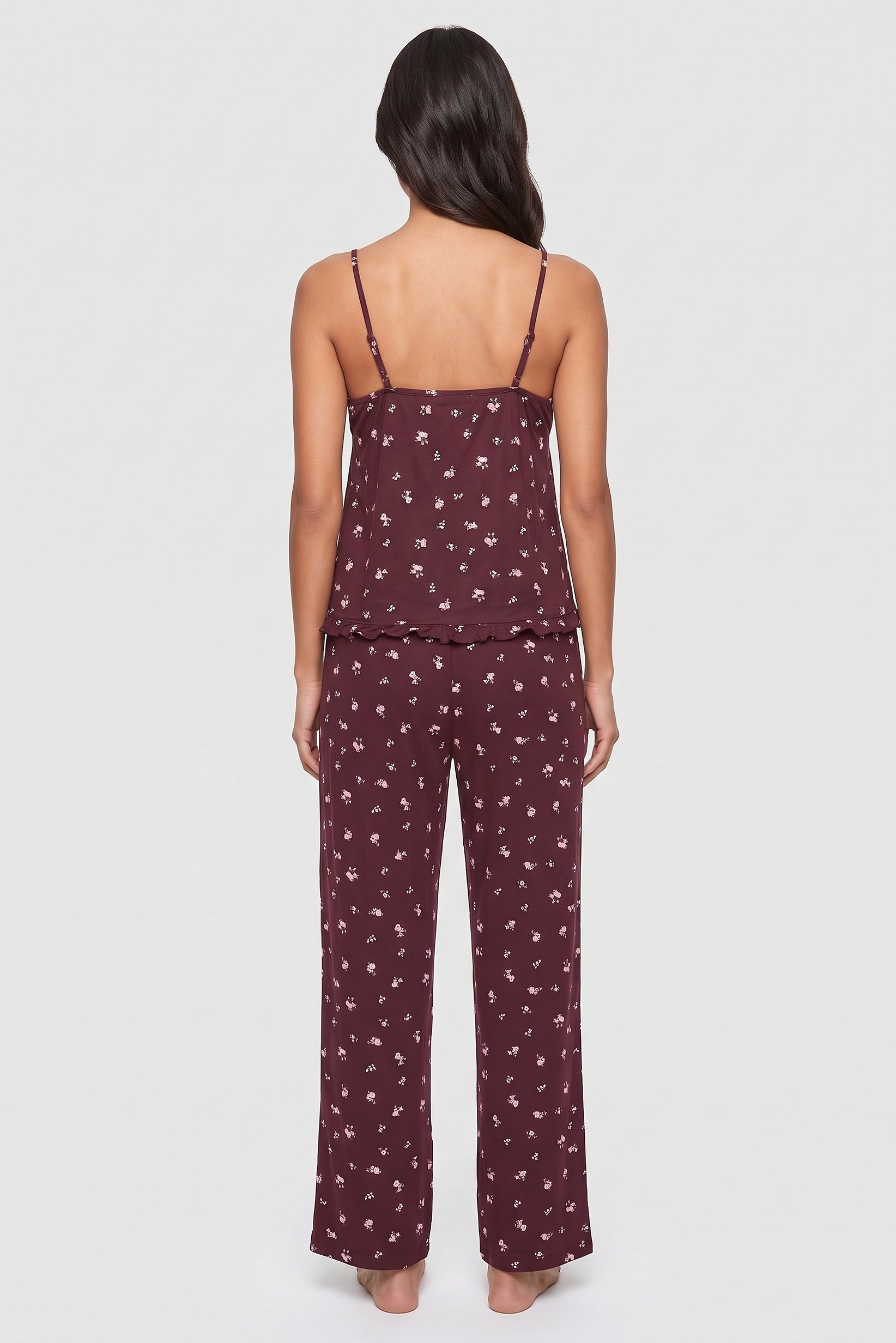Women 3 Pcs Floral Print Top And Shorts With Pants Sleepwear Set, Multicolor