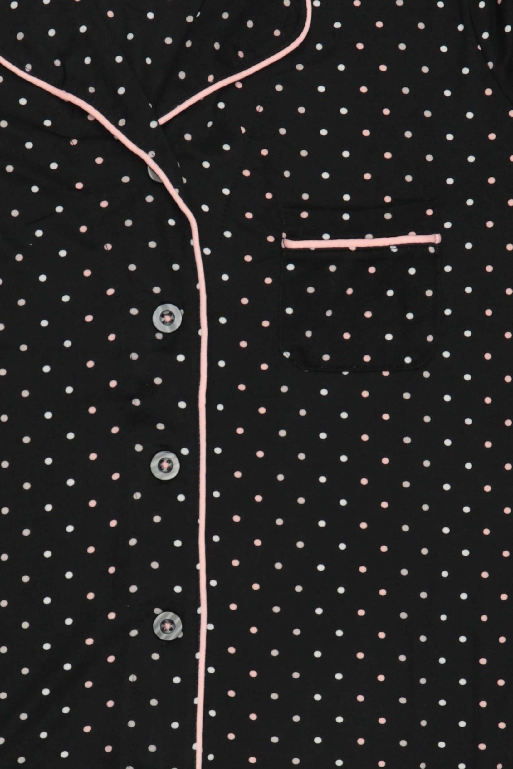 Women 2 Pieces Polka Dots Short Sleeve Top And Bottom Pajama set, Multicolor