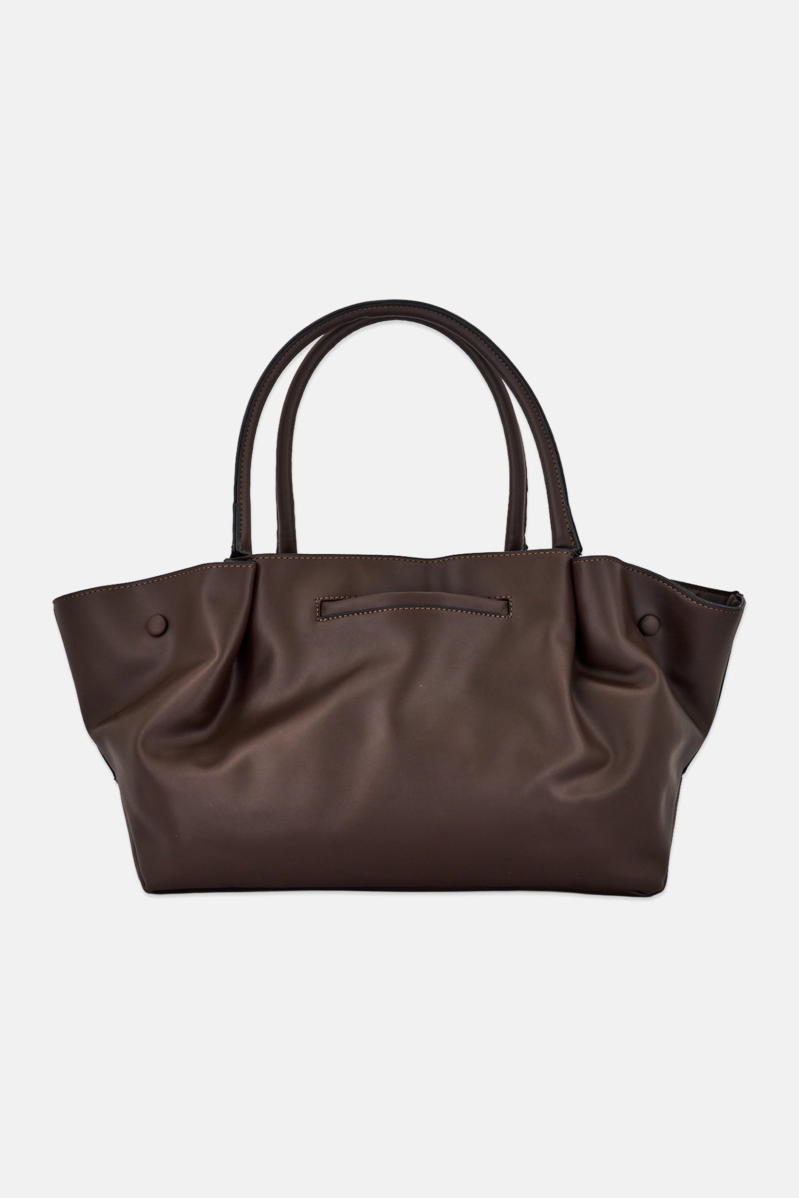 Women Brand Logo Tote Bag, Chocolate