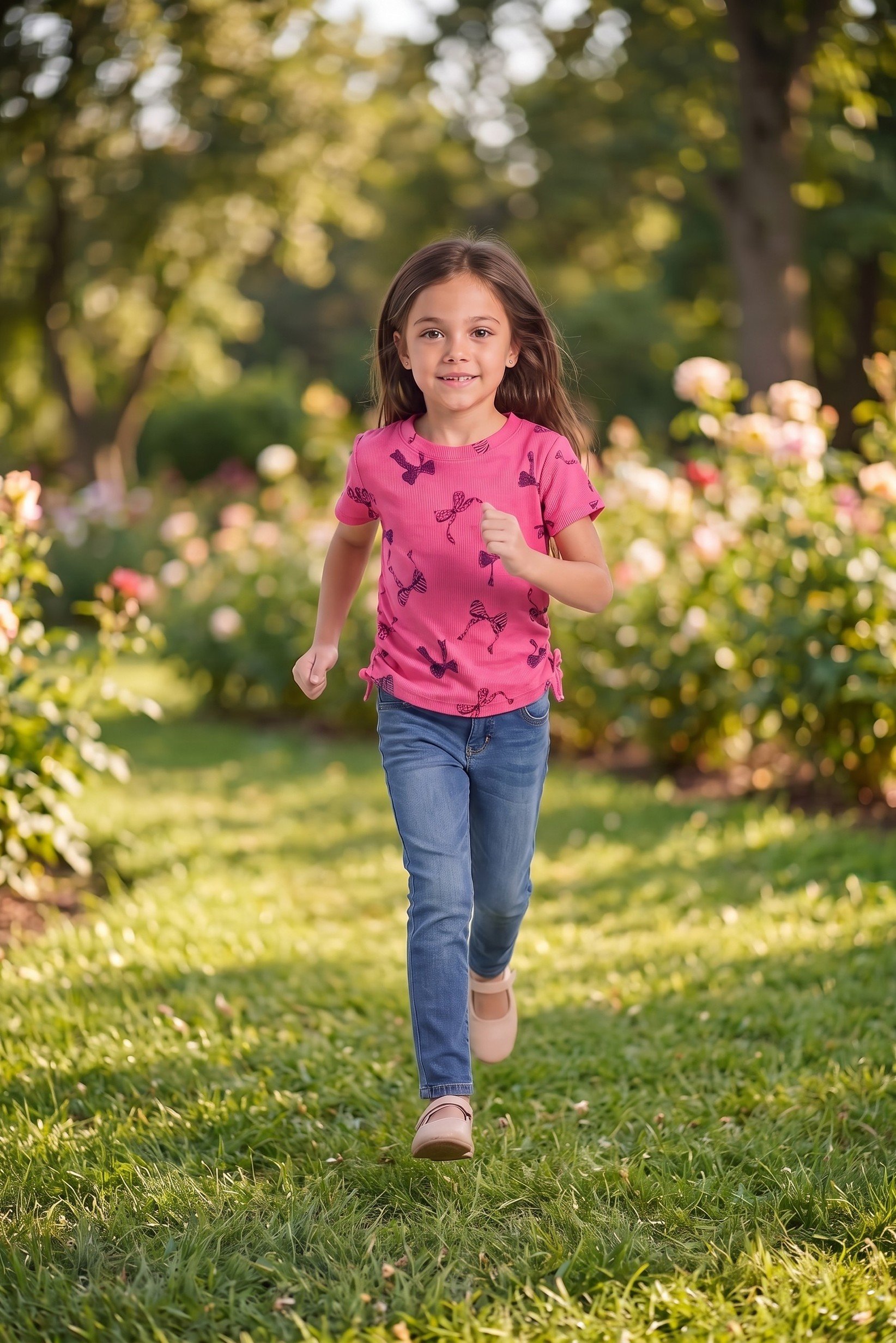 Toddlers Girl 3 Pcs Graphic Print Top, Multicolor
