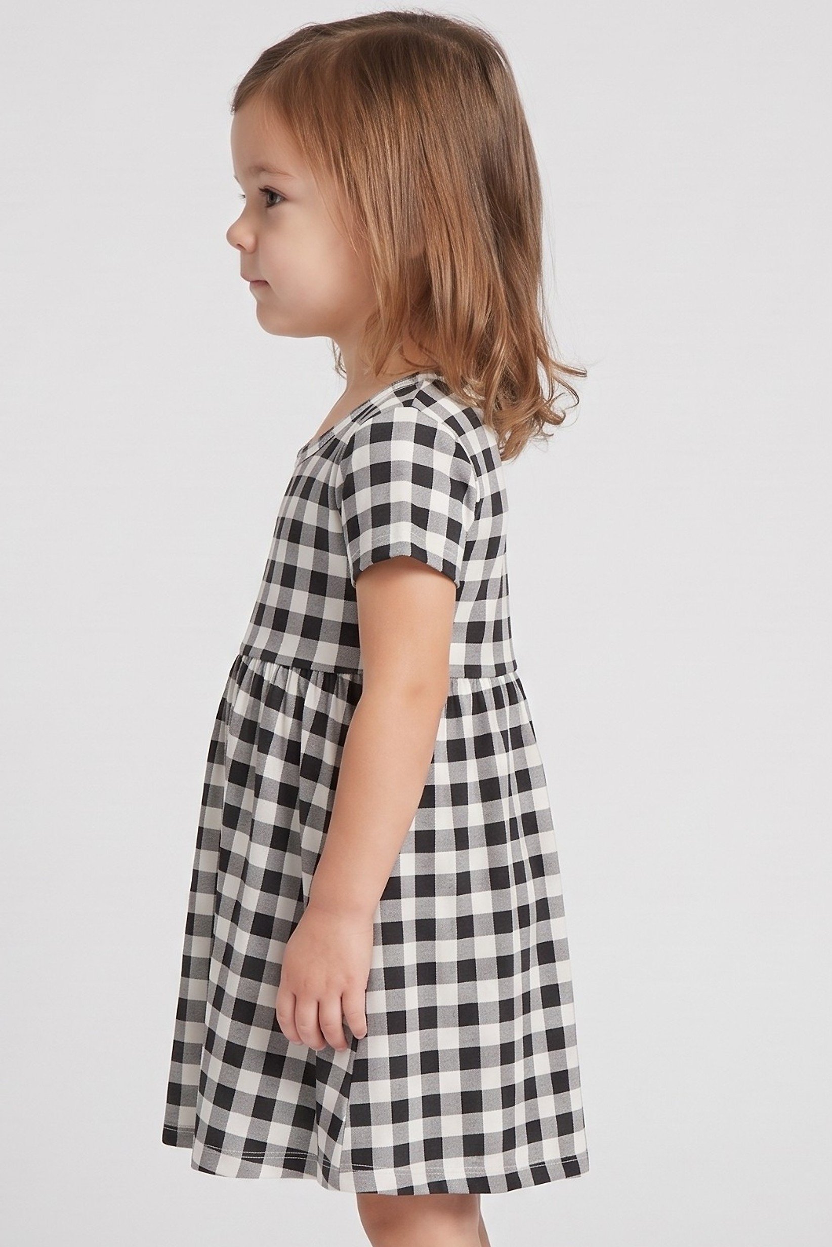 Toddlers Girl 2 Pcs Allover Print Dress, Multicolor