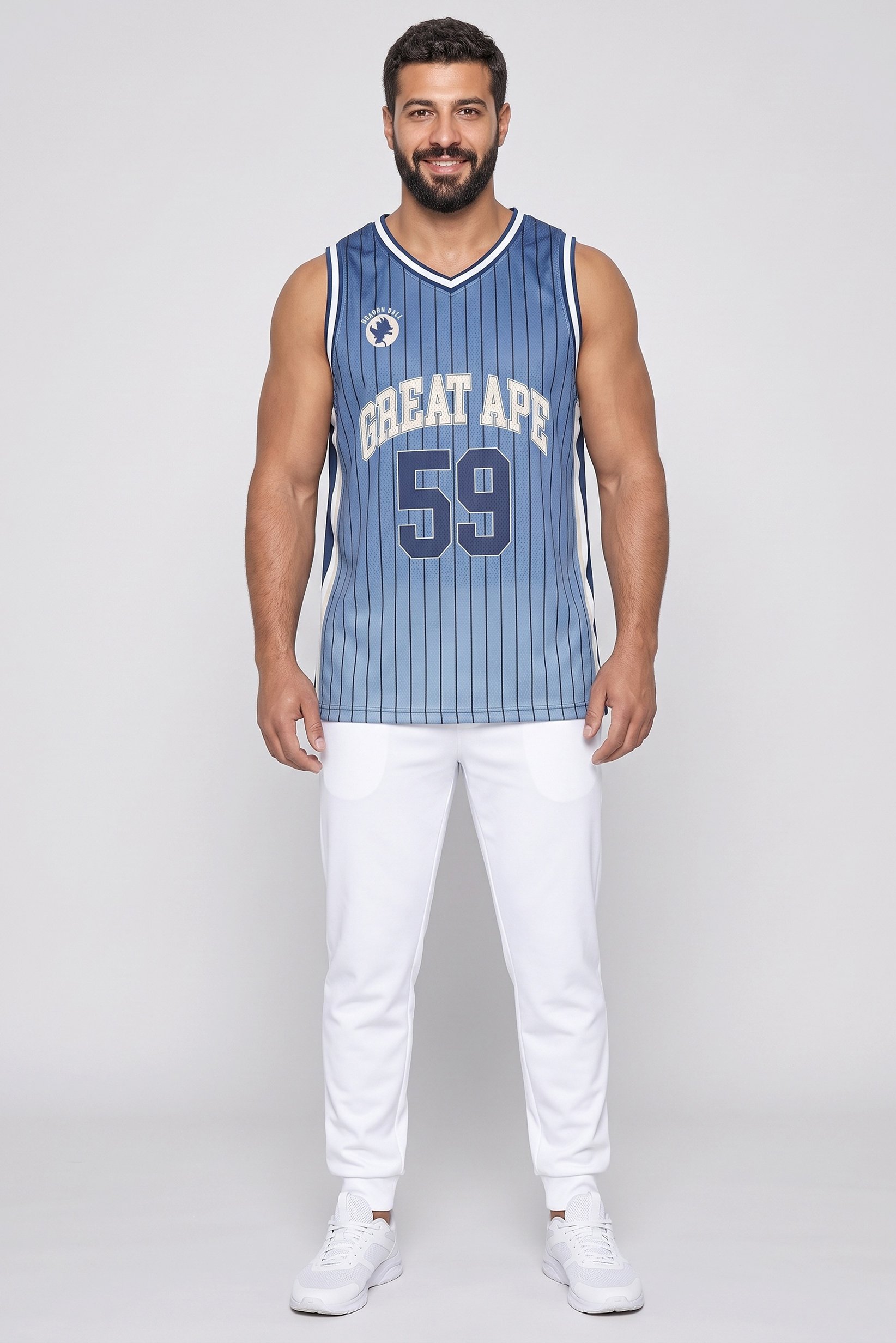Men Sportswear Fit Sleeveless Training Jersey, Multicolor
