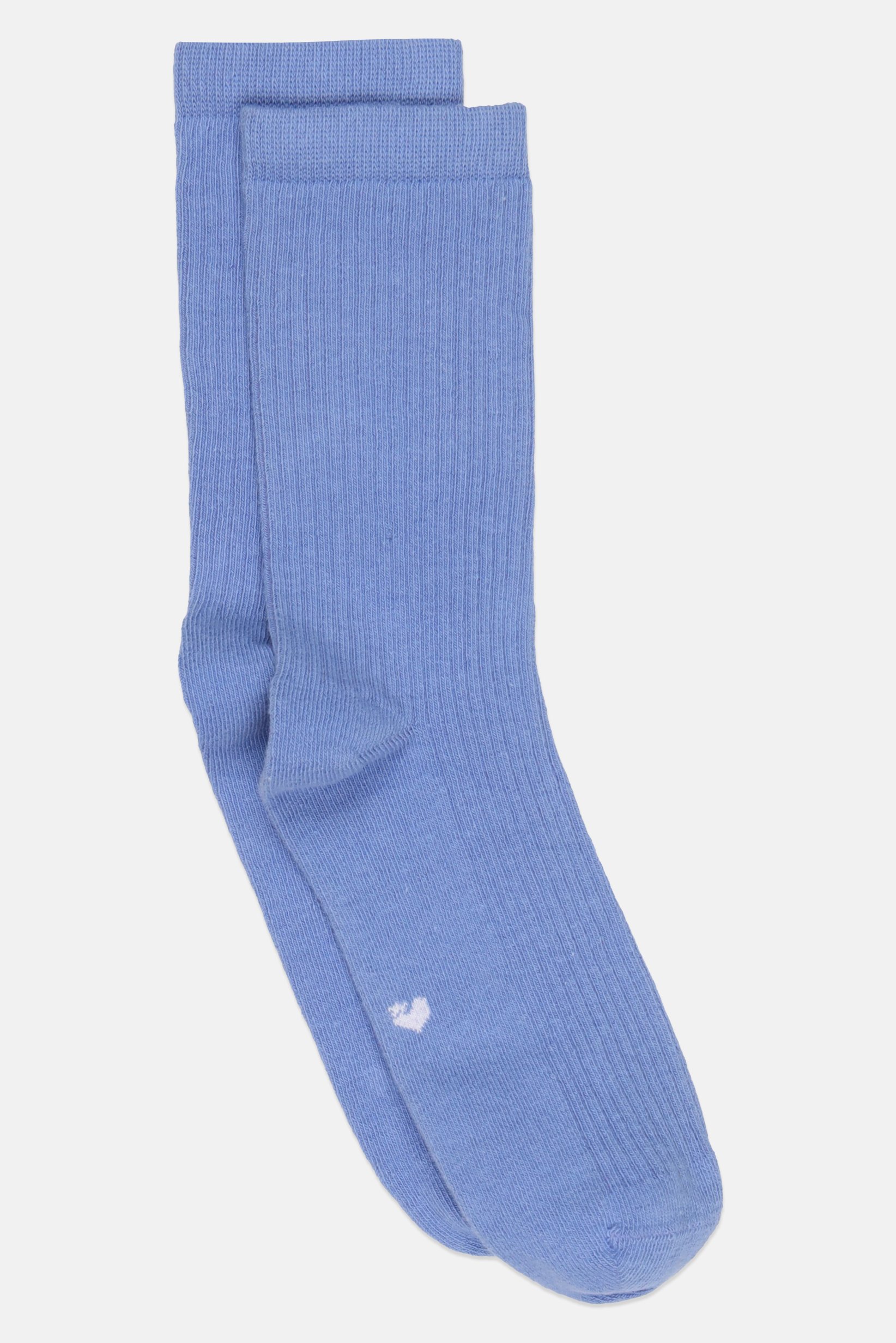 Women 1 Pair Textured Crew Socks, Slate Blue