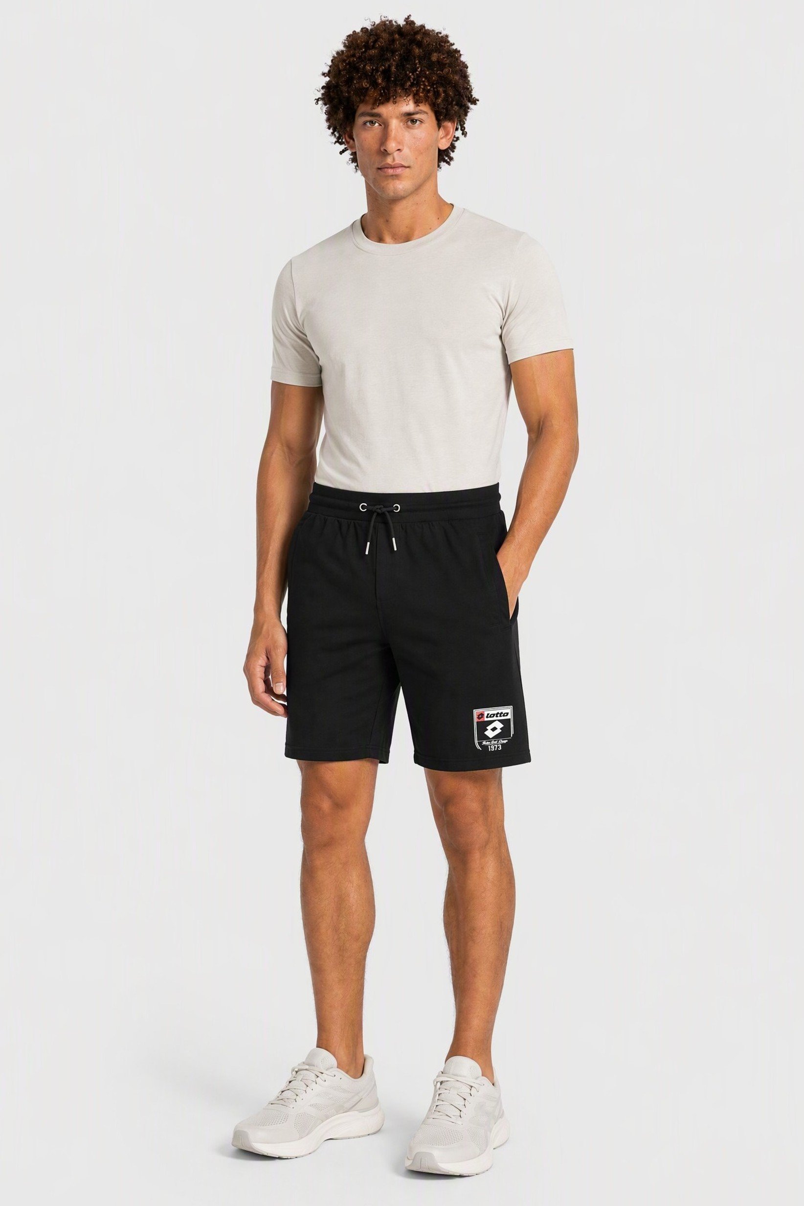 Men Sportswear Fit Outdoor Shorts, Black