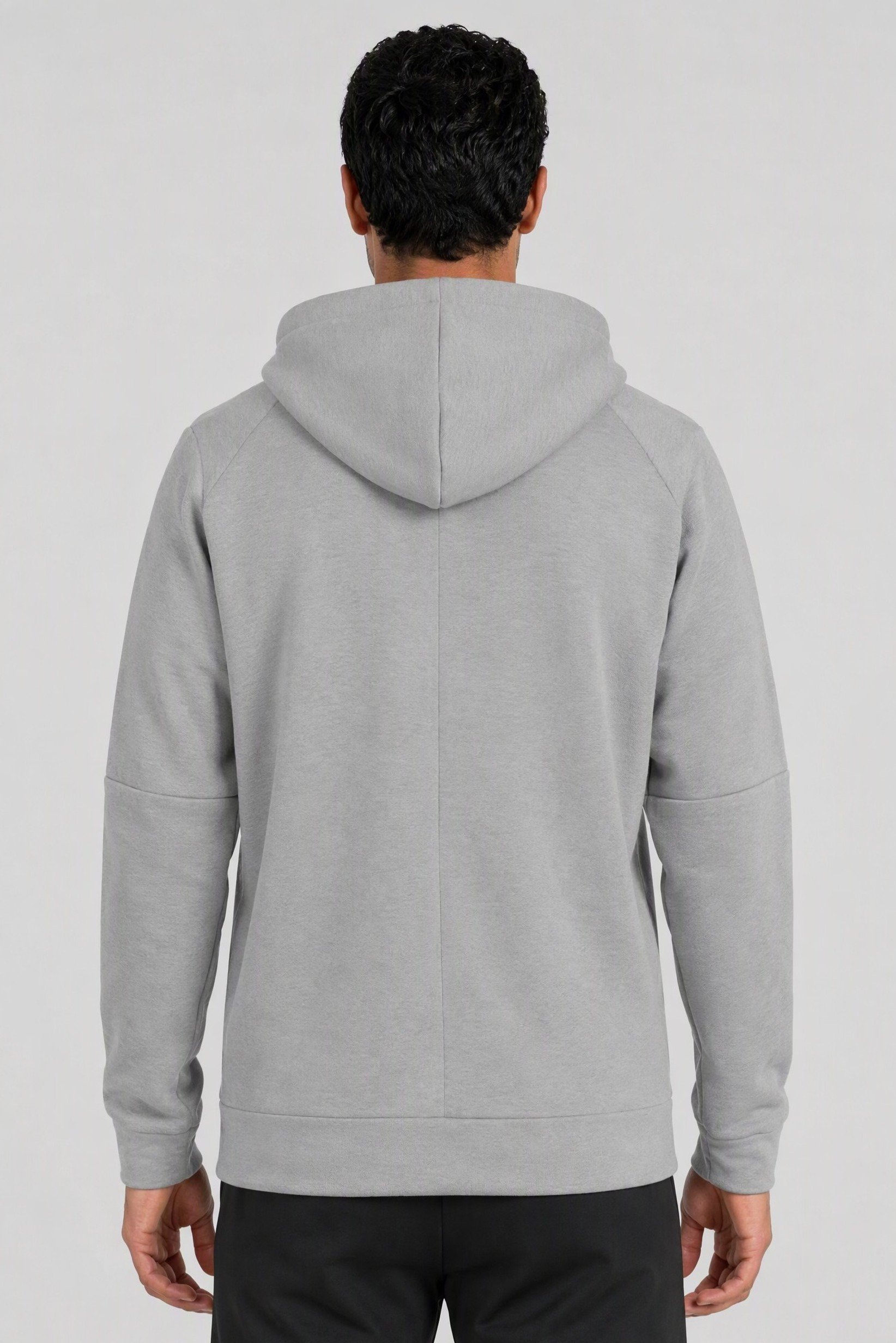 Men Sportswear Fit Long Sleeve Outdoor Hoodie, Grey