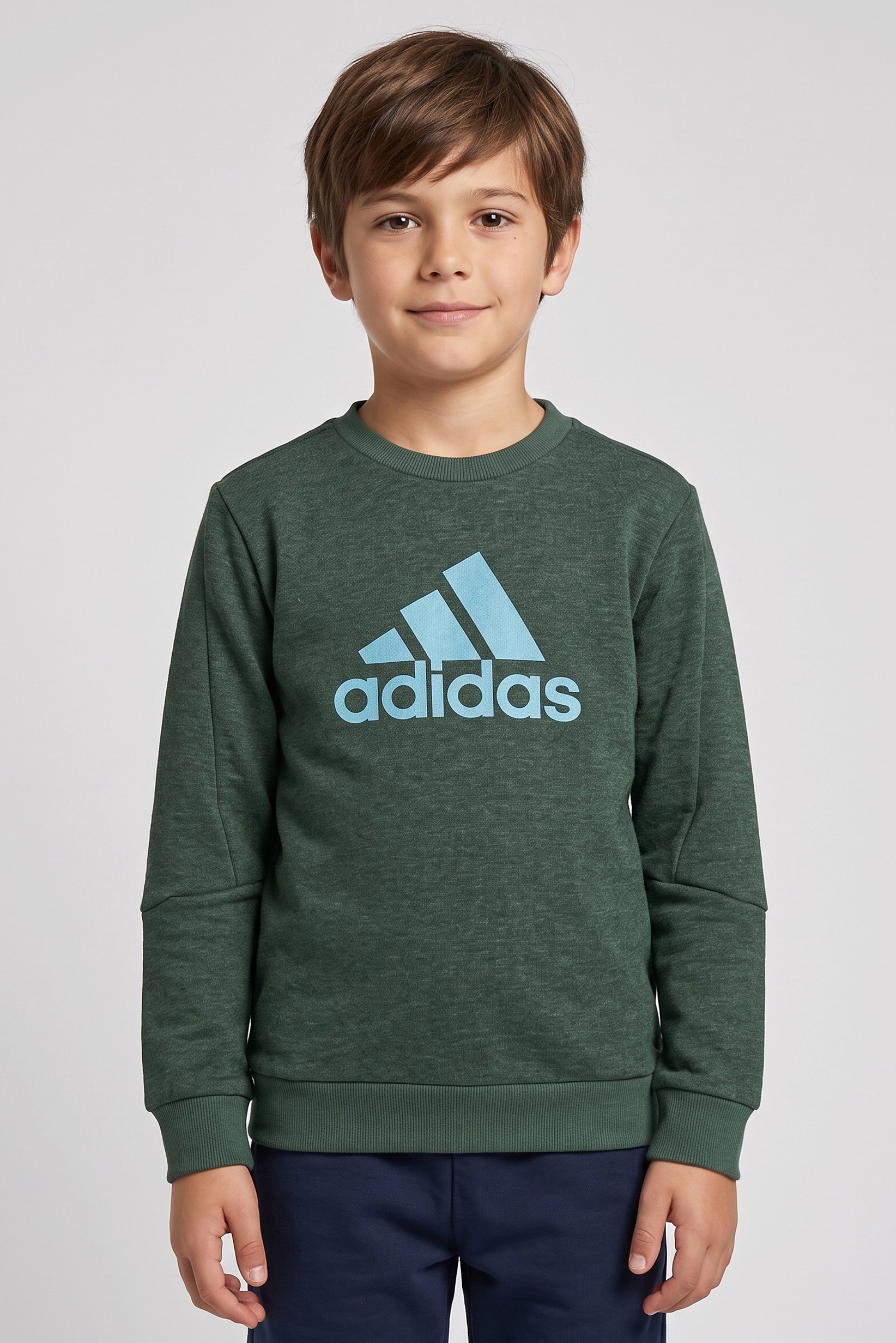 Kids Boy Sportswear Fit Long Sleeve Outdoor Sweatshirt, Green