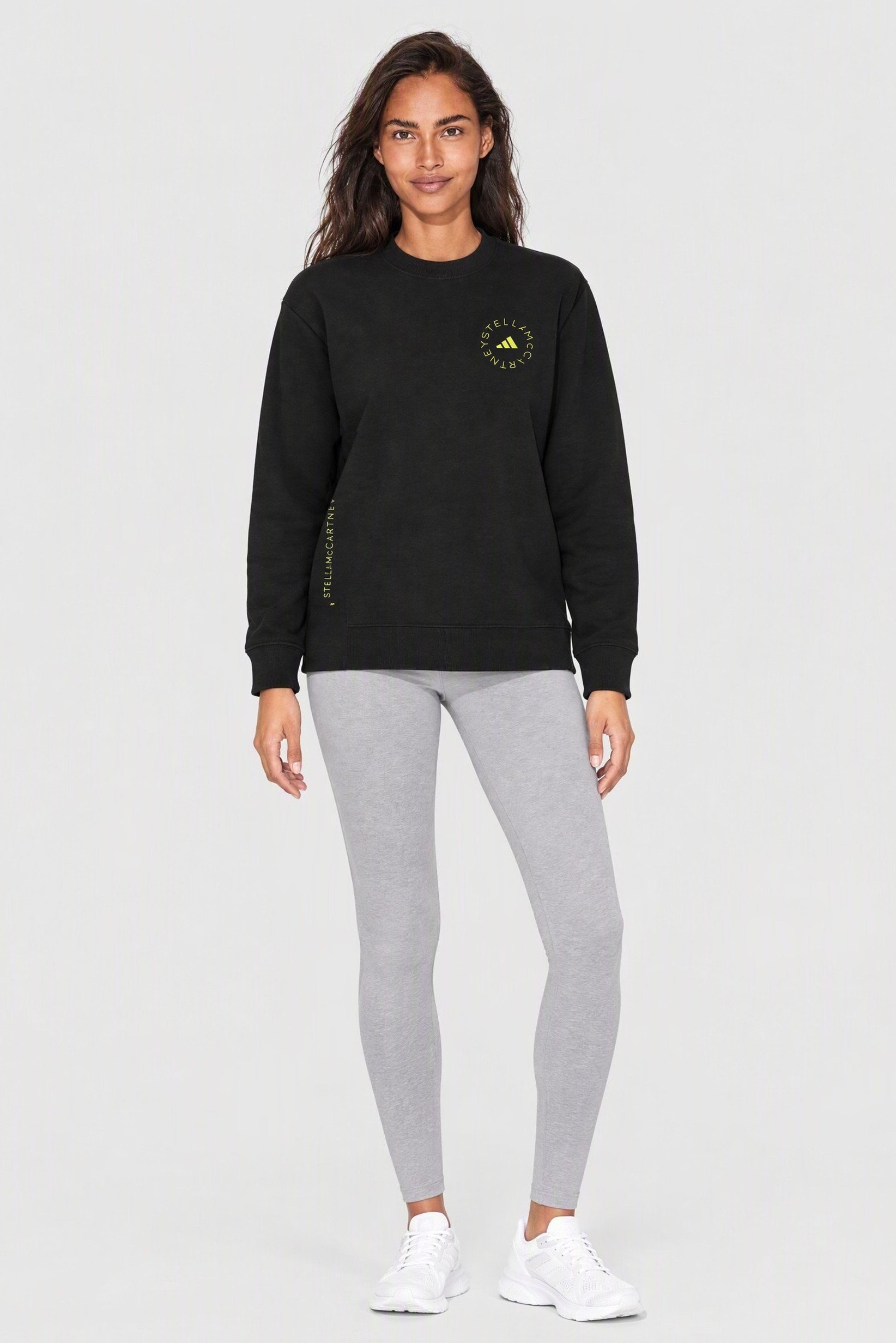 Adidas x Stella McCartney Women Loose Fit Training Sweatshirt, Black