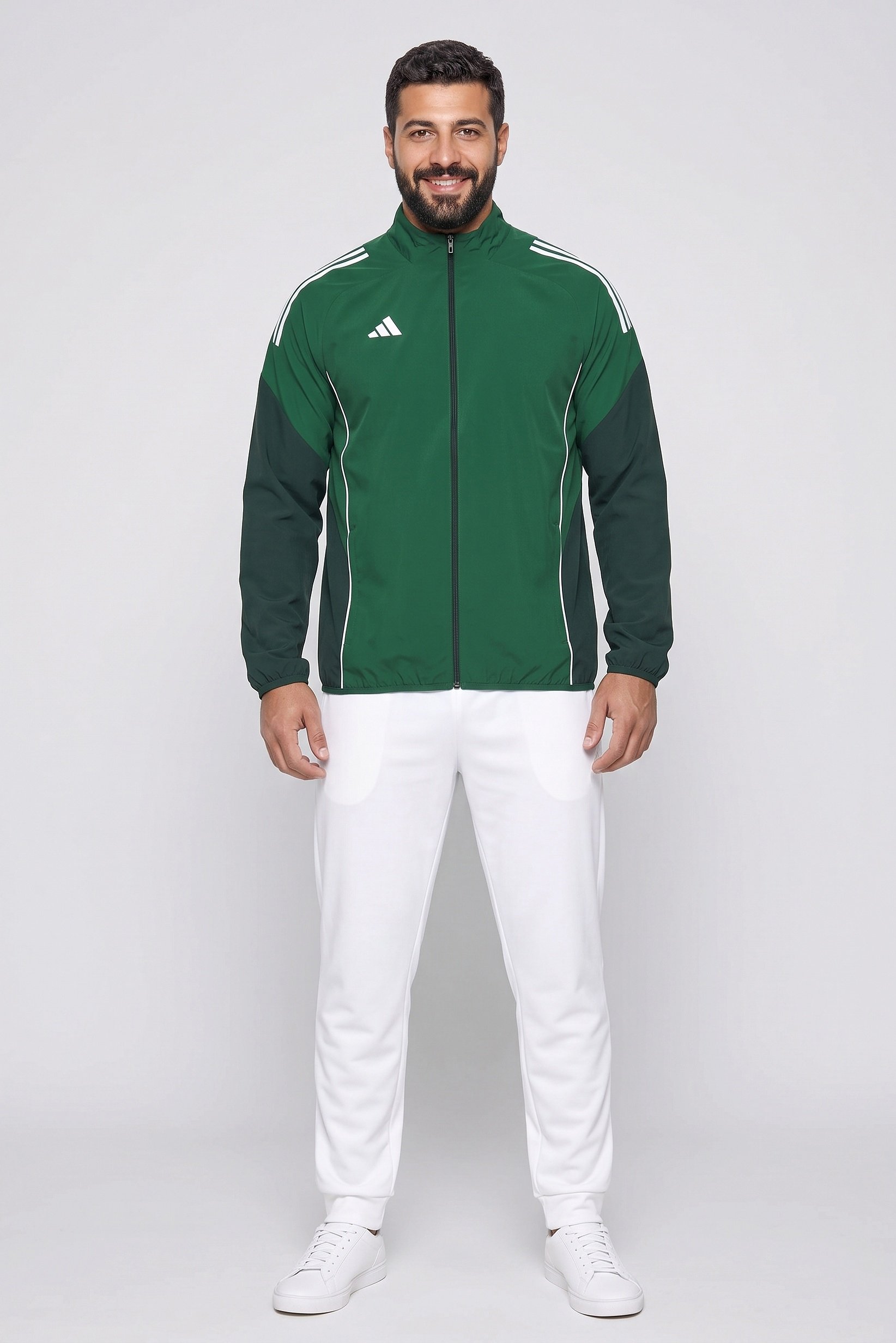 Men Sportswear Fit Long Sleeve Training Sweatshirt, Green