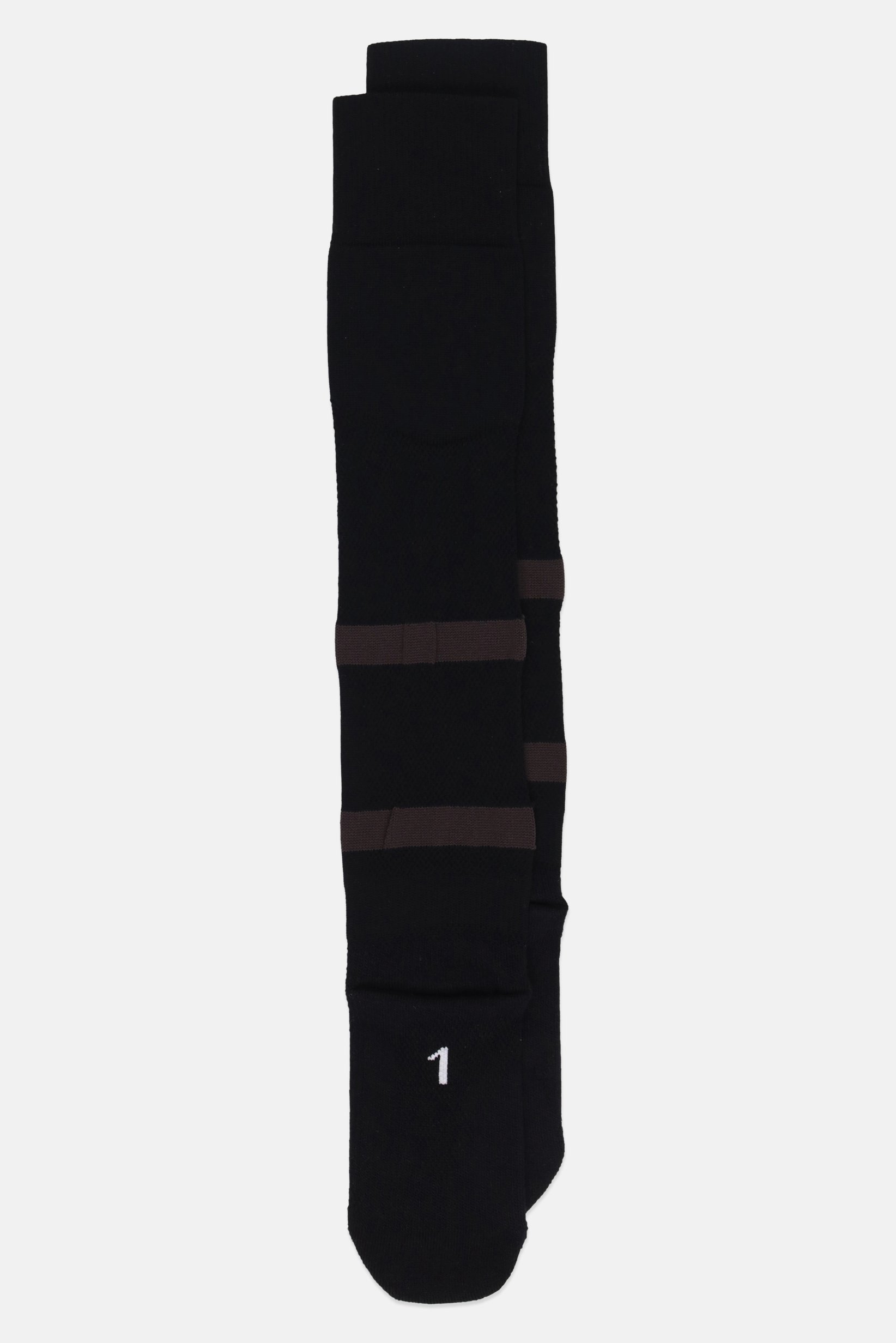 Kids Boy 1 Pair Brand Logo Knee-High Football Socks, Black