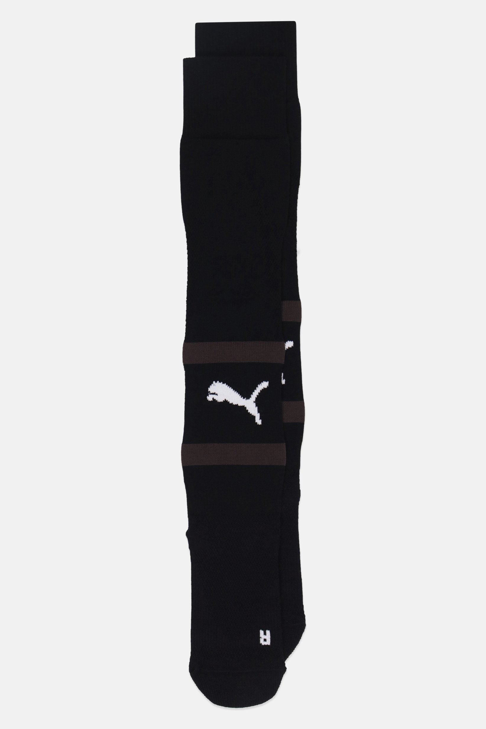 Kids Boy 1 Pair Brand Logo Knee-High Football Socks, Black