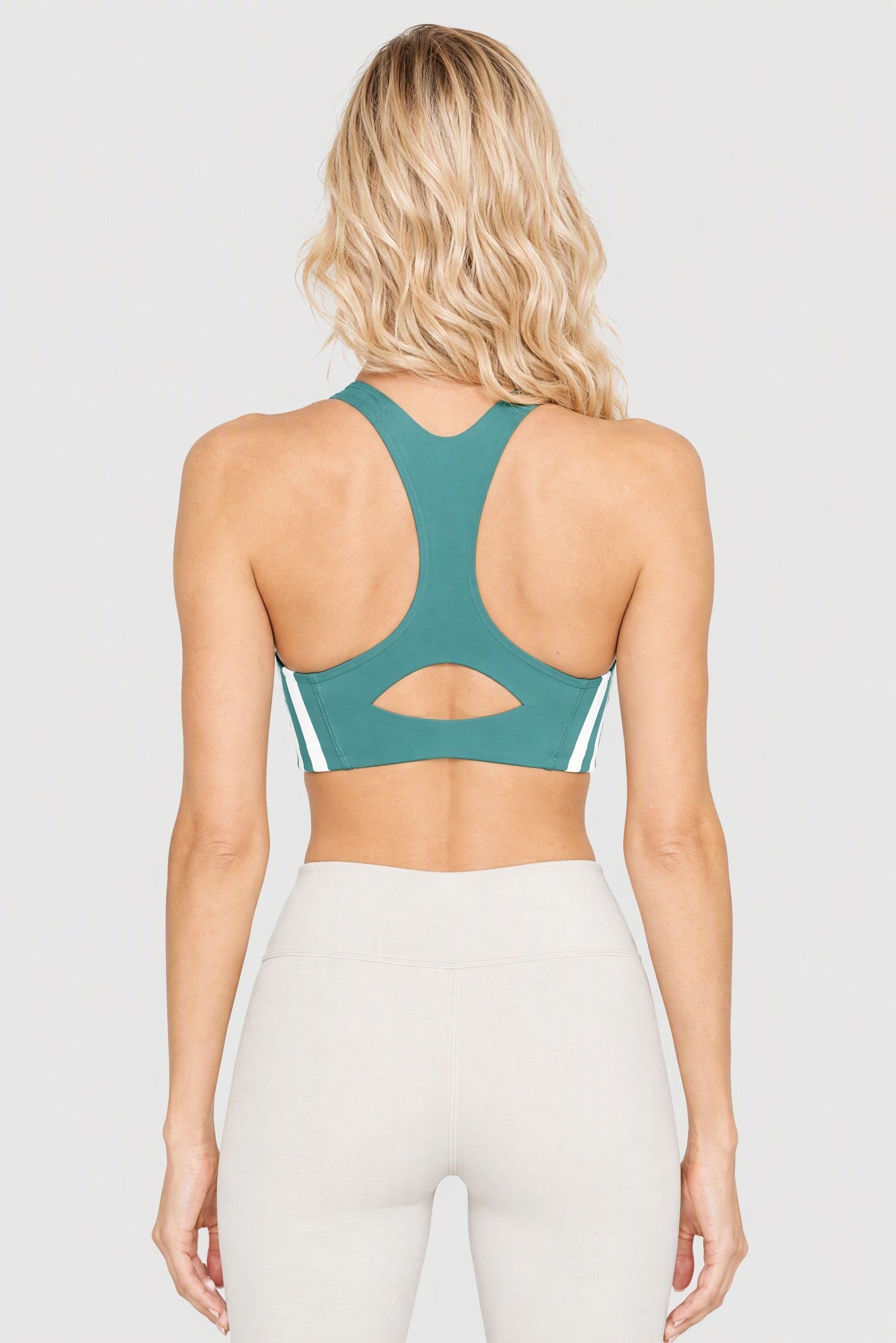 Women Sportswear Fit Padded Training Sports Bra, Sage Green