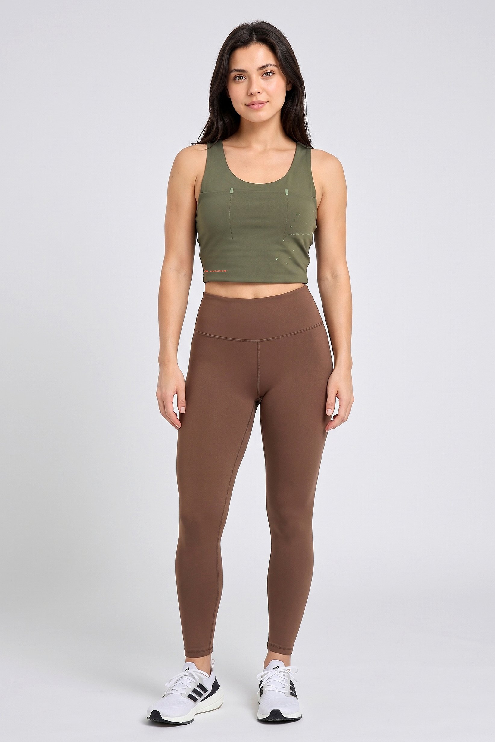 Adidas x Hermanos Women Sportswear Fit Sleeveless Running Tank Top, Olive