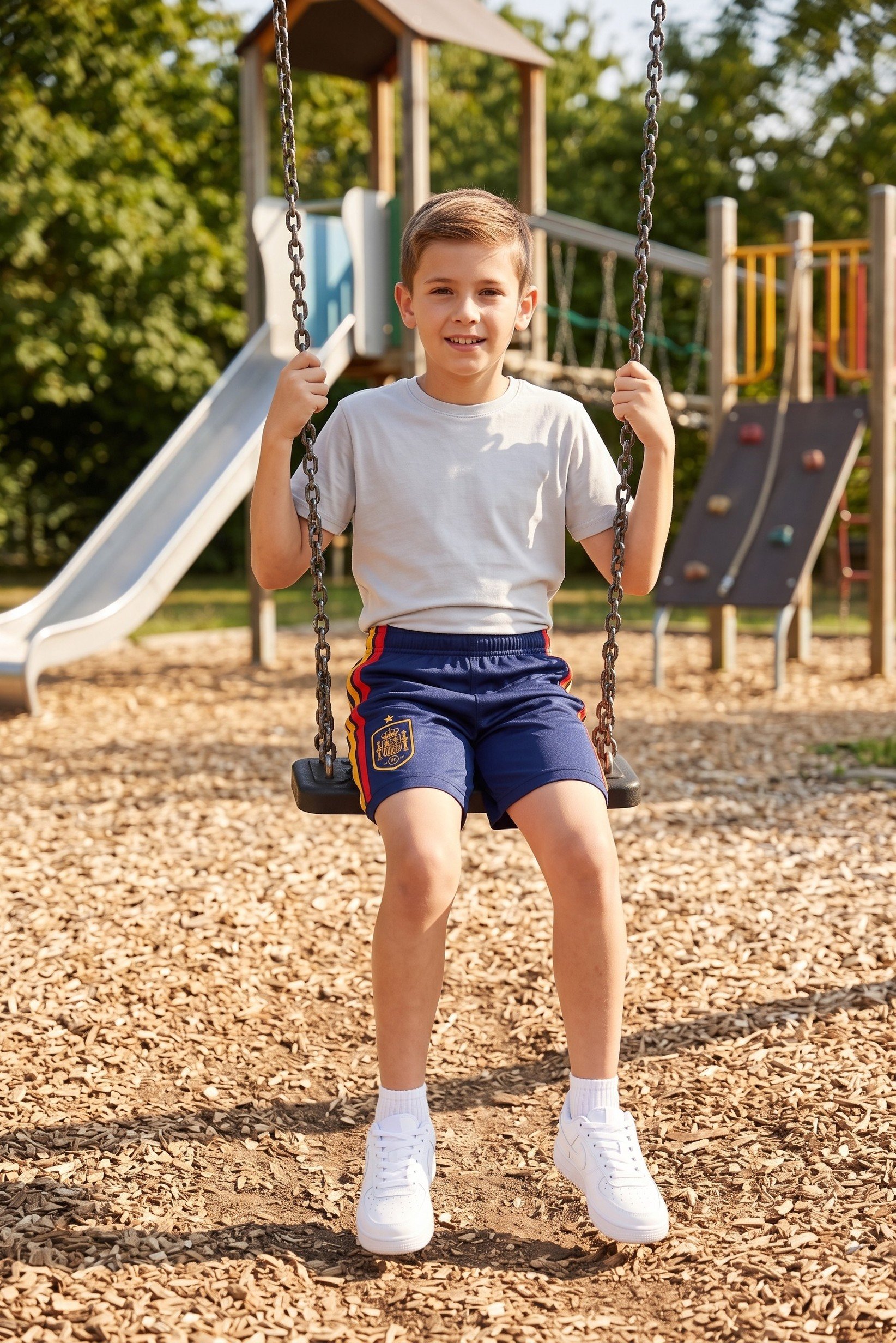 Kids Boy Sportswear Fit Training Shorts, Navy