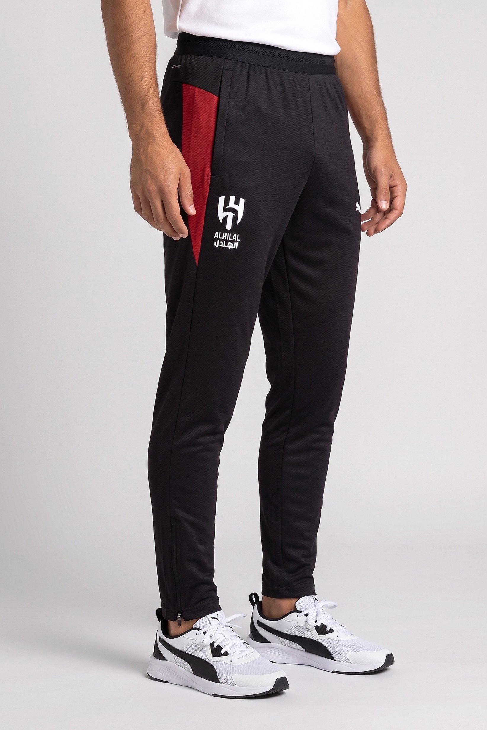 Men Sportswear Fit Training Track Pants, Black