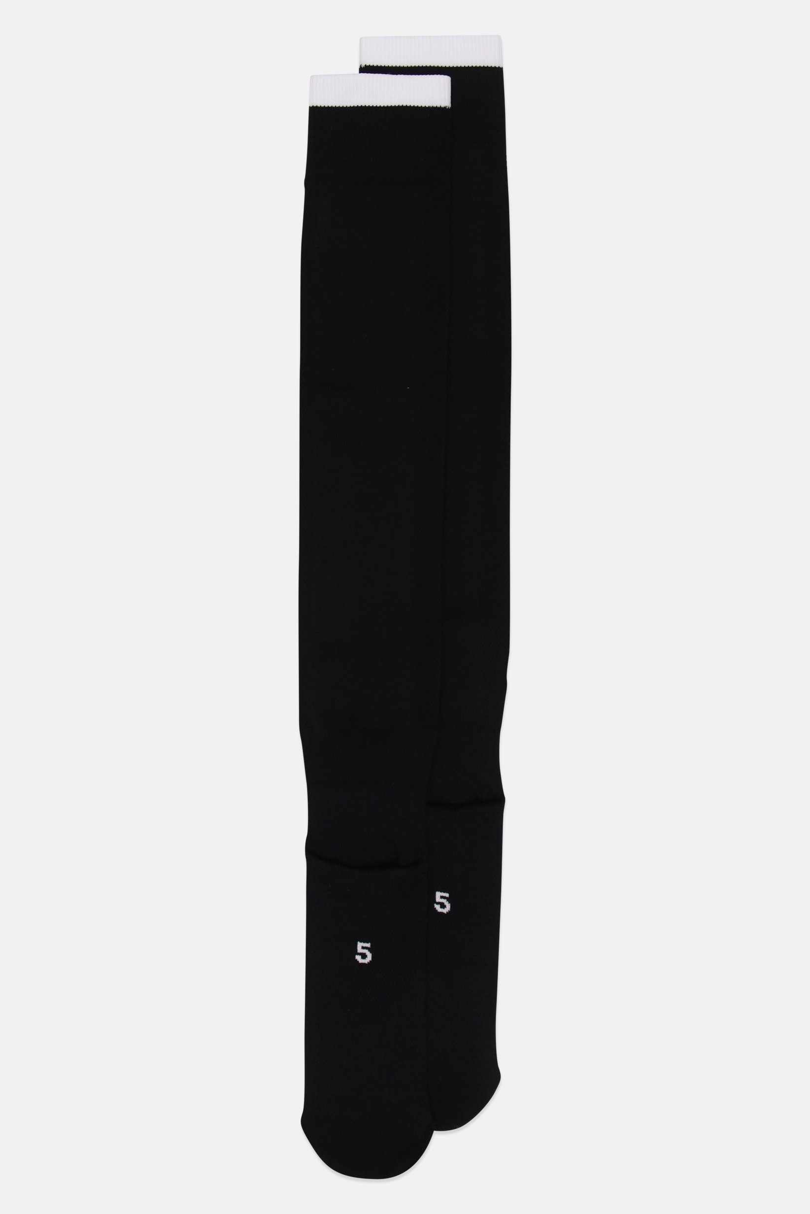 Men Brand Logo Football Socks, Black