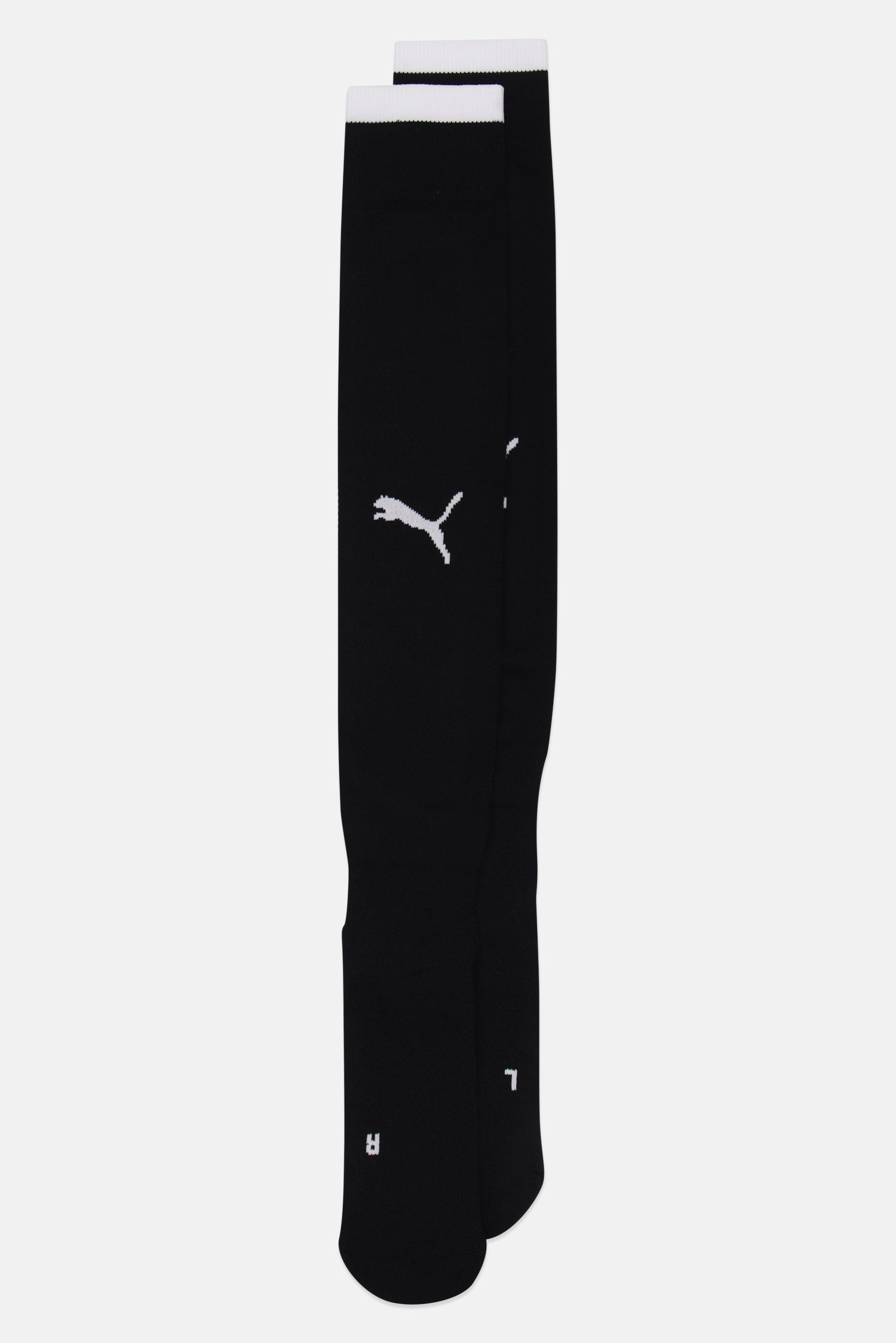 Men Brand Logo Football Socks, Black