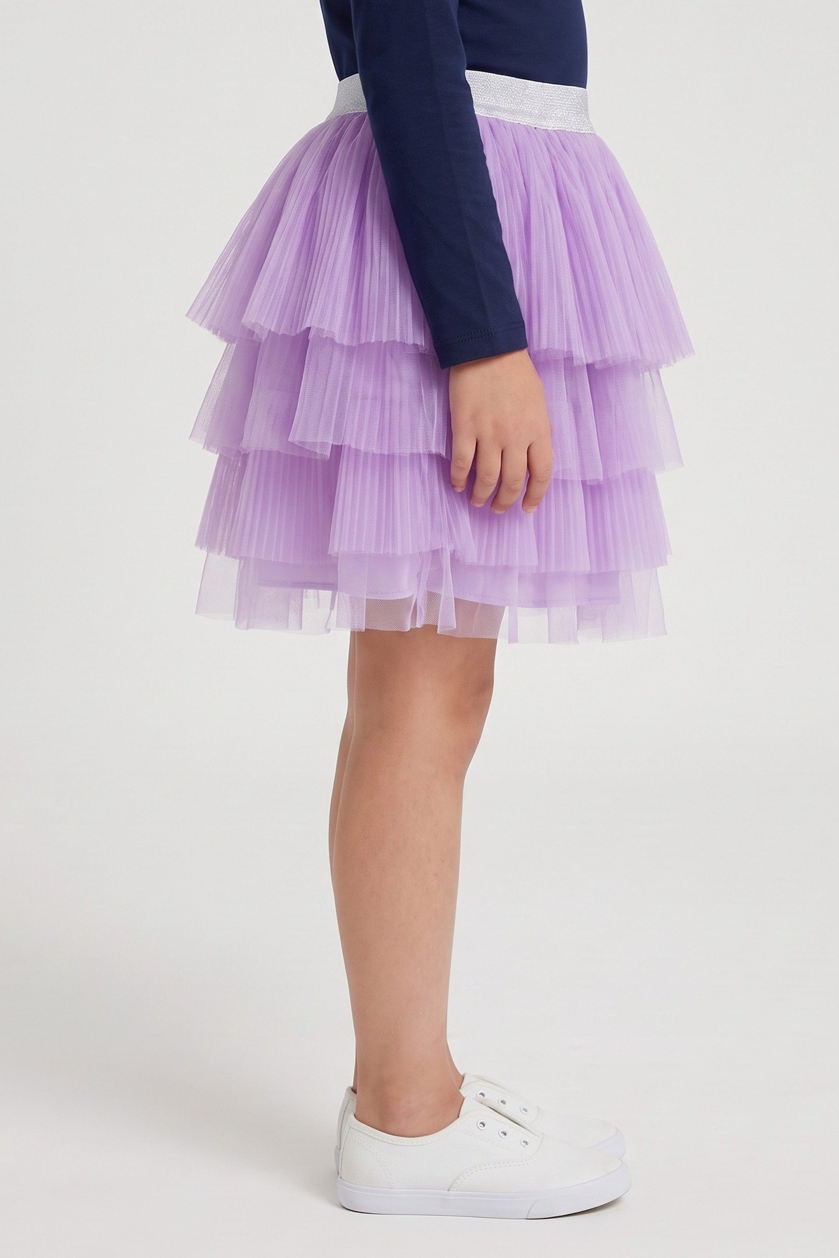 Toddlers Girl Pleatred Skirt, Lavender
