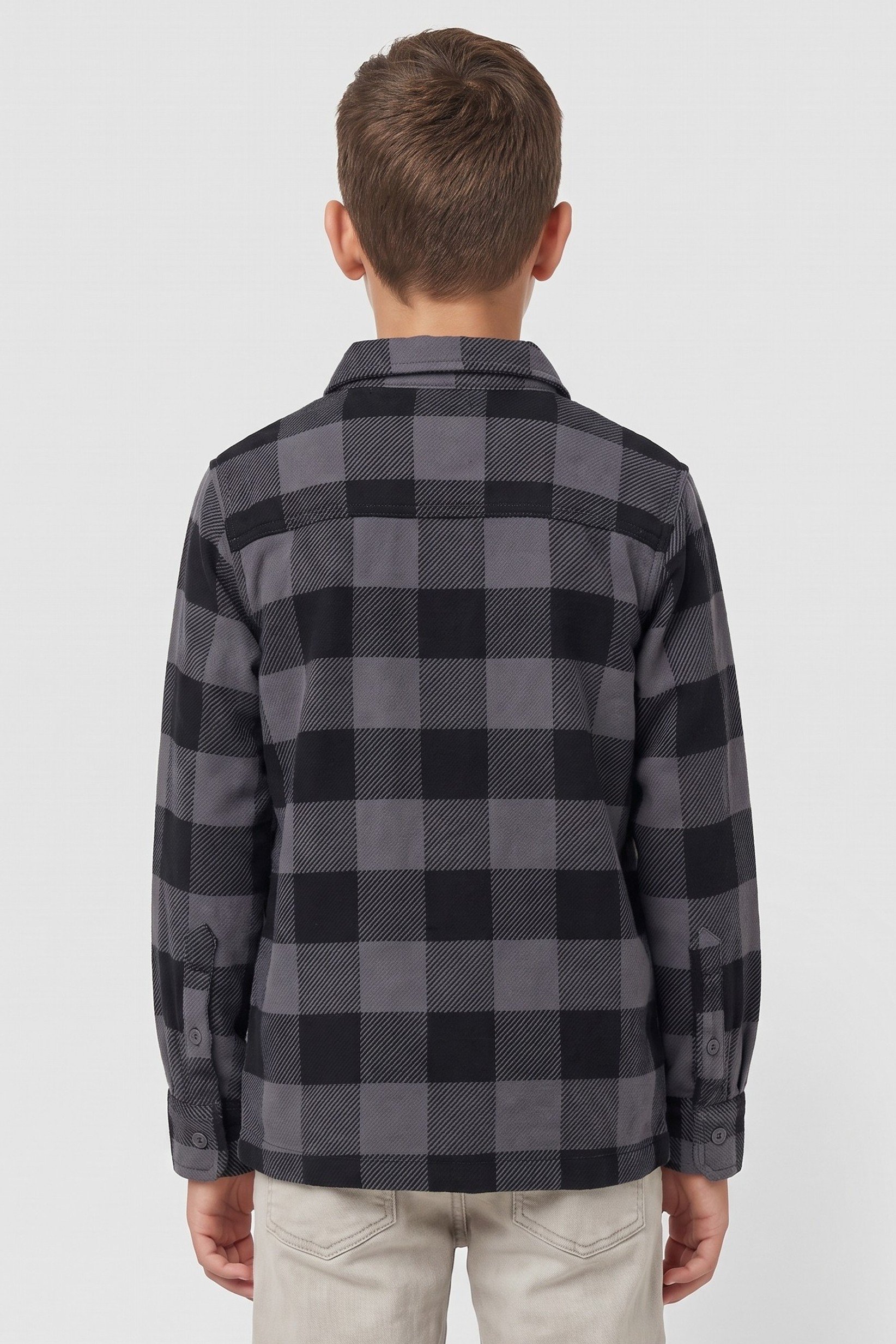 Kids Boy Plaid Long Sleeve Casual Shirt, Multicolor