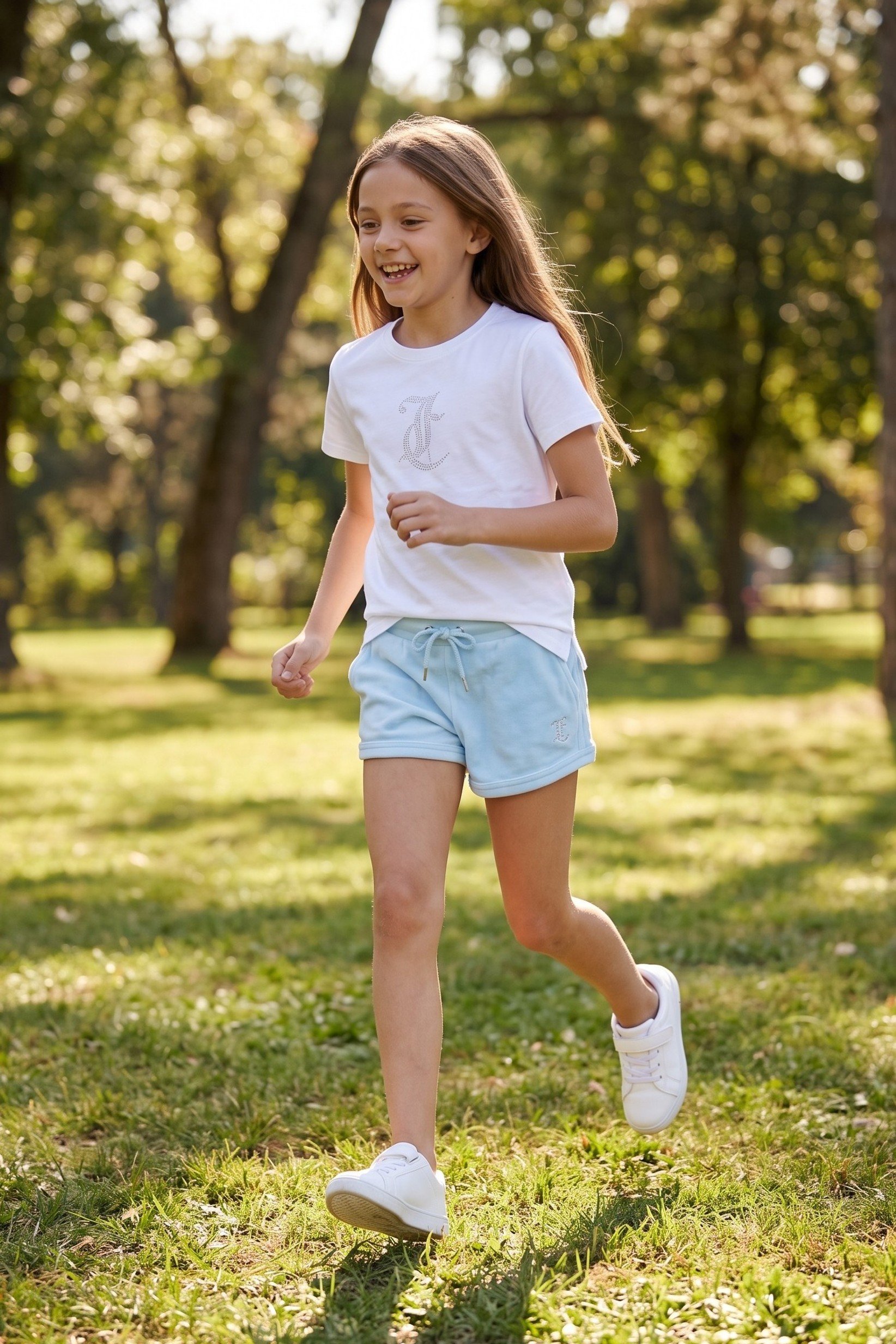 Kids Girl 2 Pieces Textured Top And Shorts Set, Multicolor