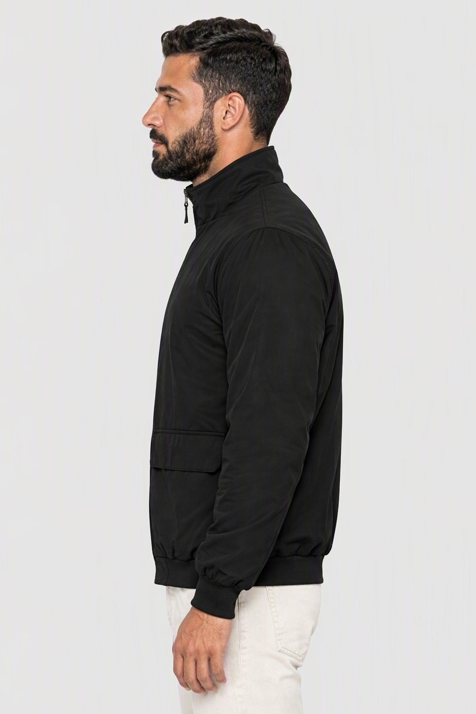 Men Plain Softshell Jacket, Navy