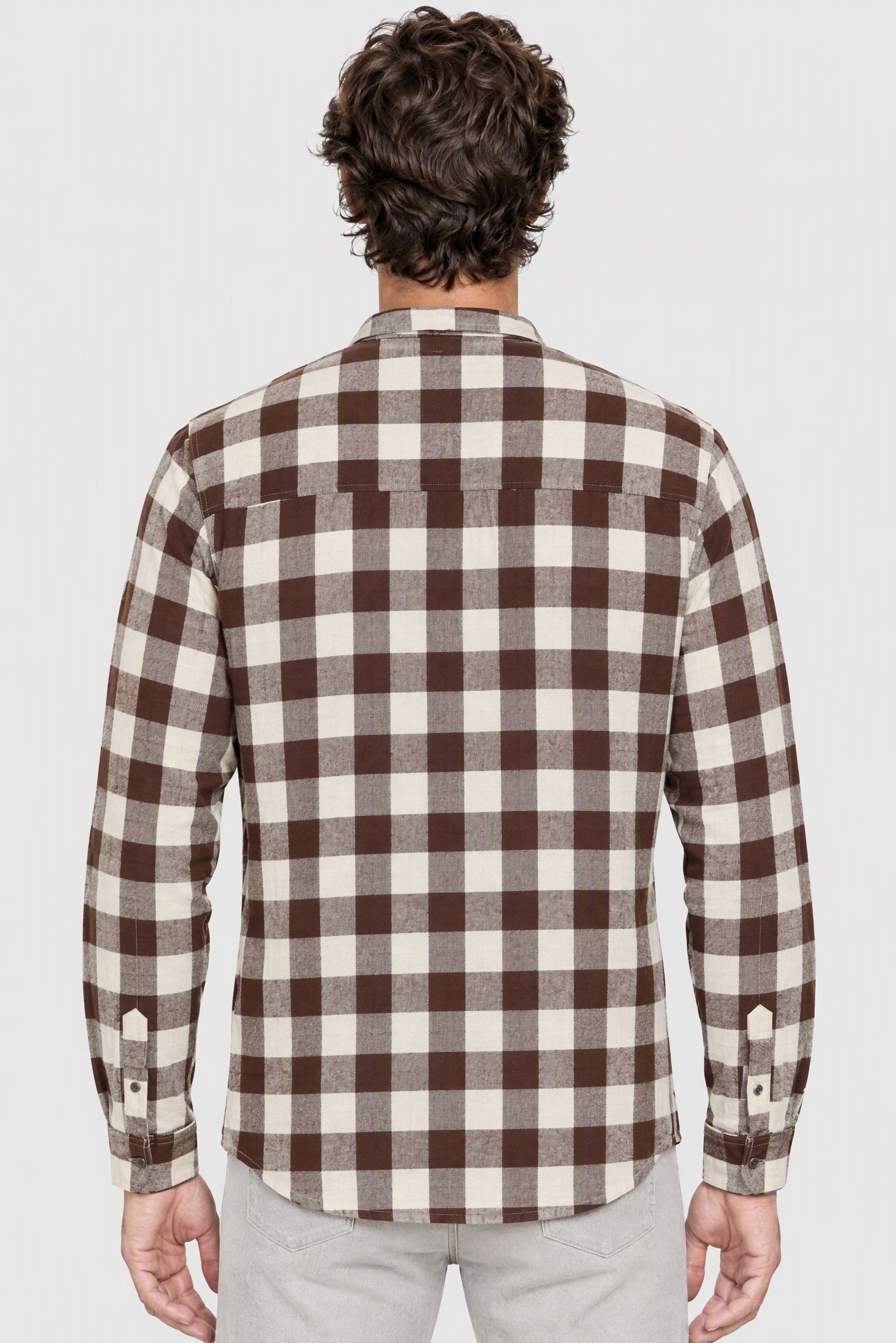 Men Regular Fit Plaid Long Sleeve Casual Shirt, Multicolor