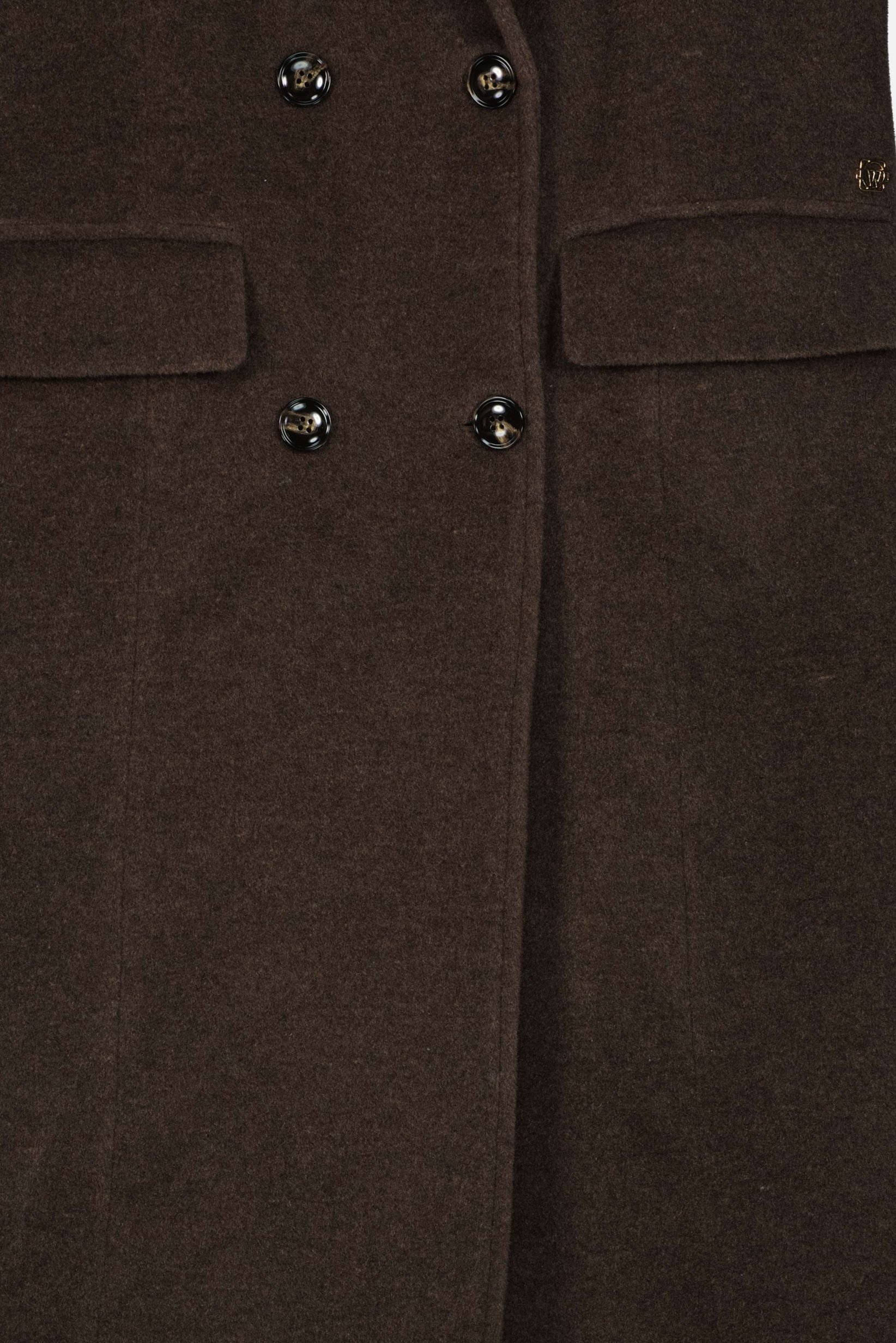 Women Textured Trench Coat, Dark Brown
