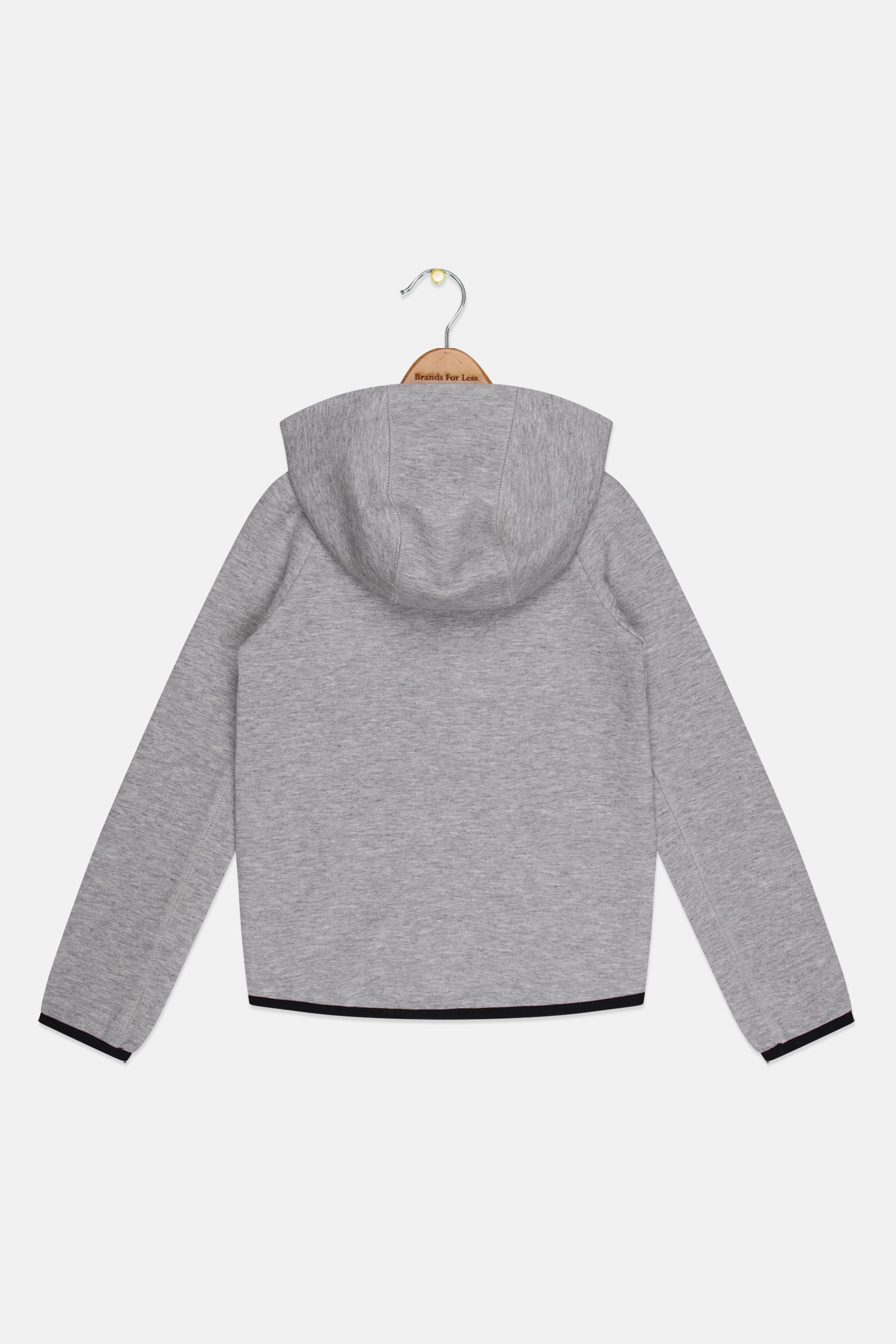 Kids Boy Sportswear Fit Long Sleeve Outdoor Hoodie, Heather Grey