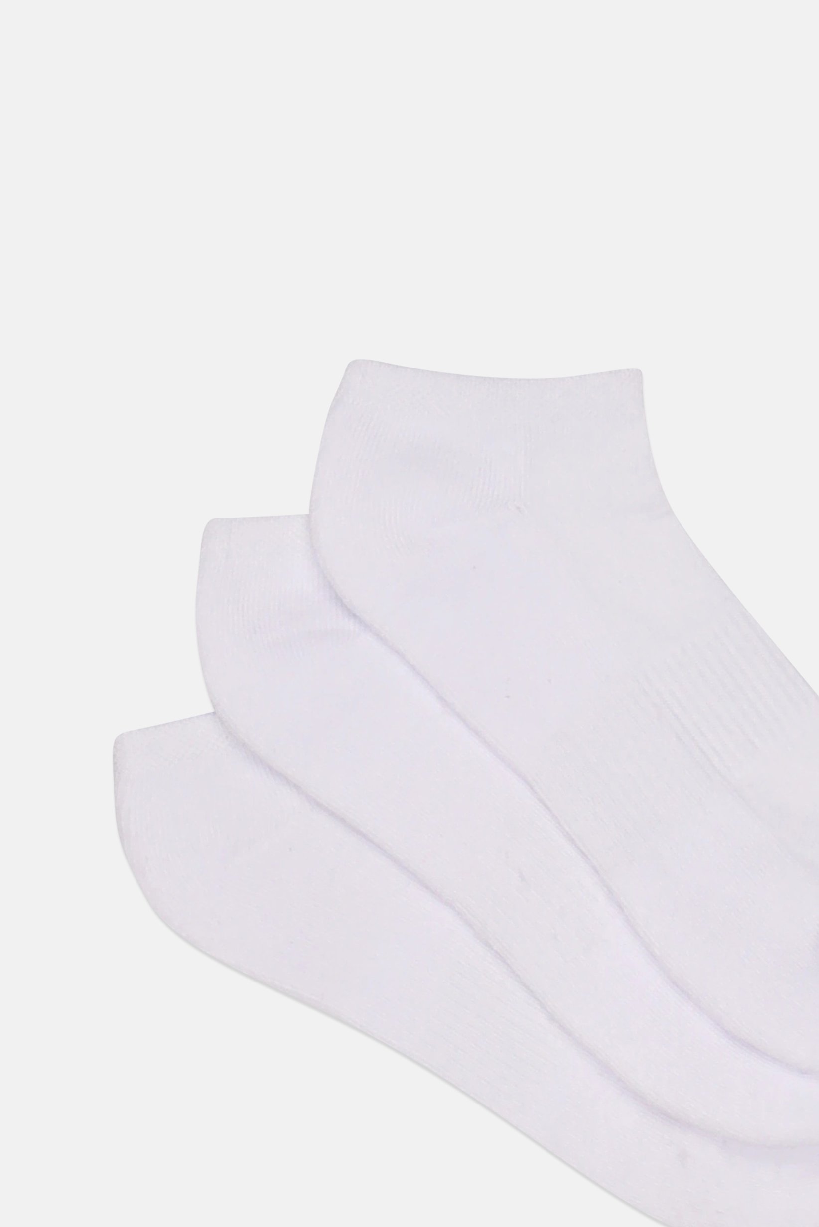 Men 6 Pairs Brand Logo Low Cut Socks, White