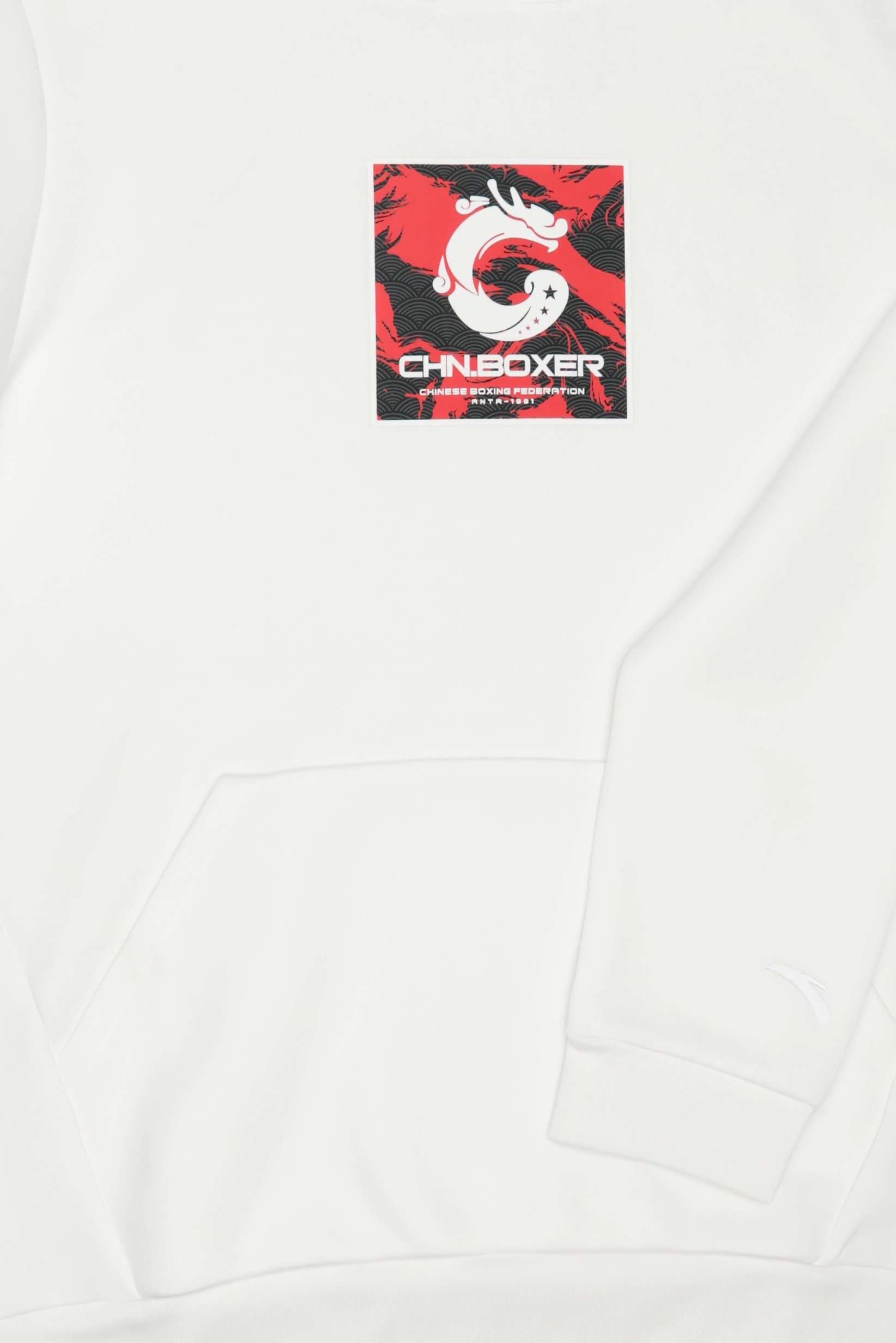 Men Regular Fit Long Sleeve Outdoor Hoodie, White