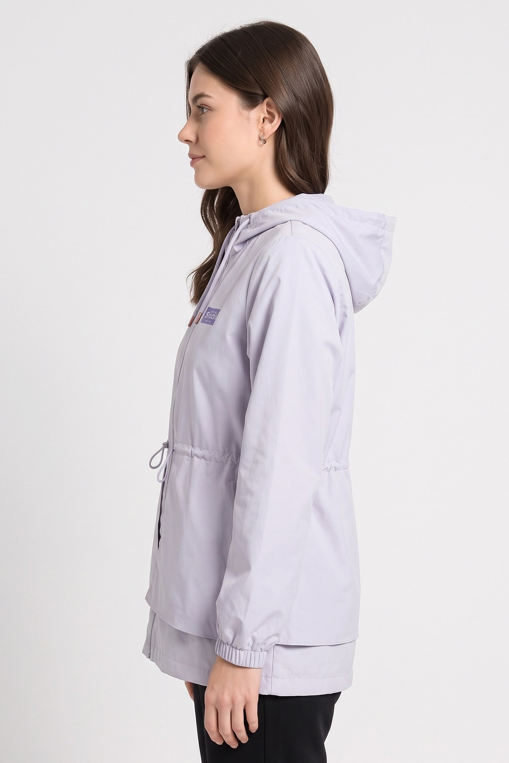Women Sportswear Fit Outdoor Windbreaker Jacket, Lavender