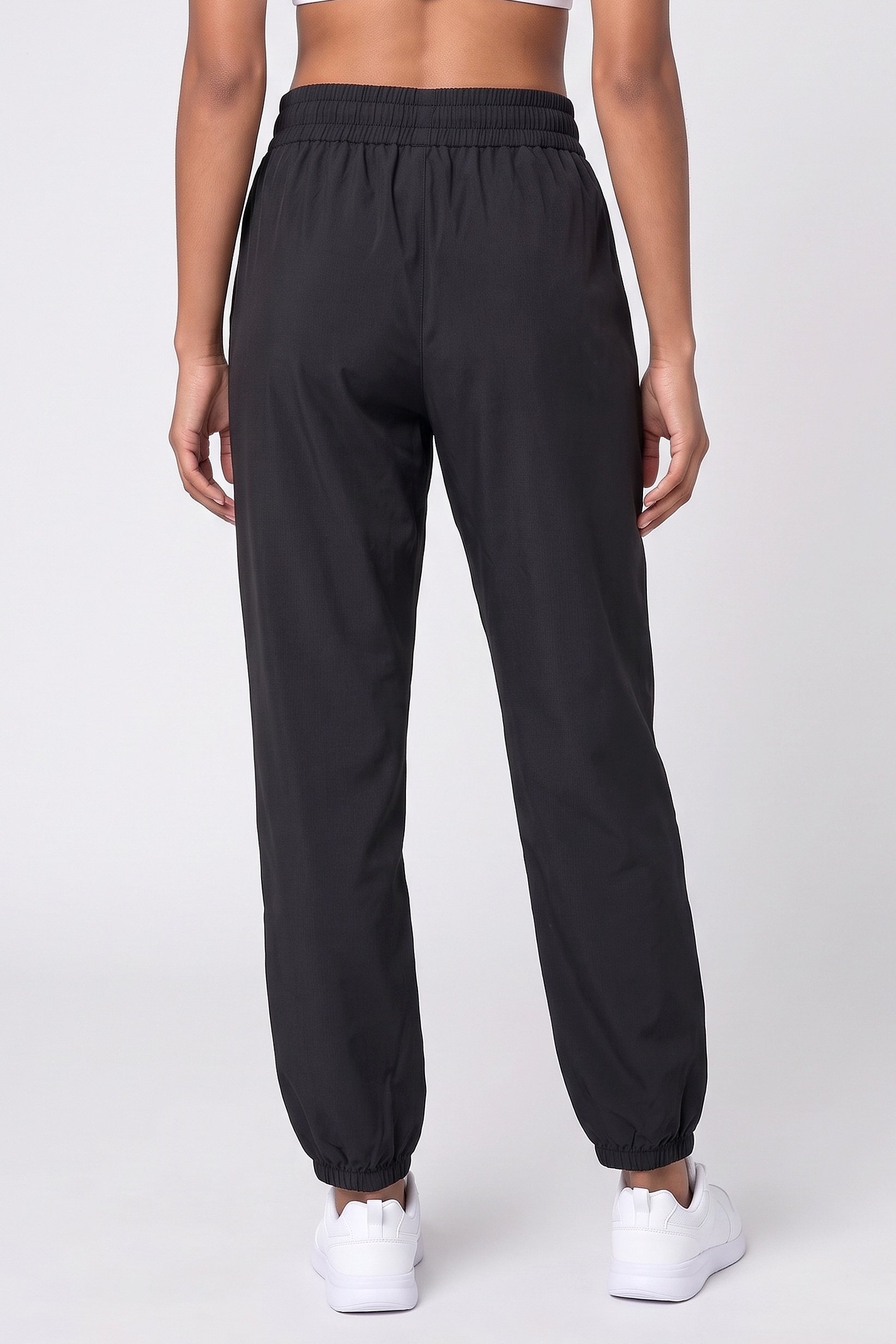Women Relax Fit Outdoor Track Pants, Black