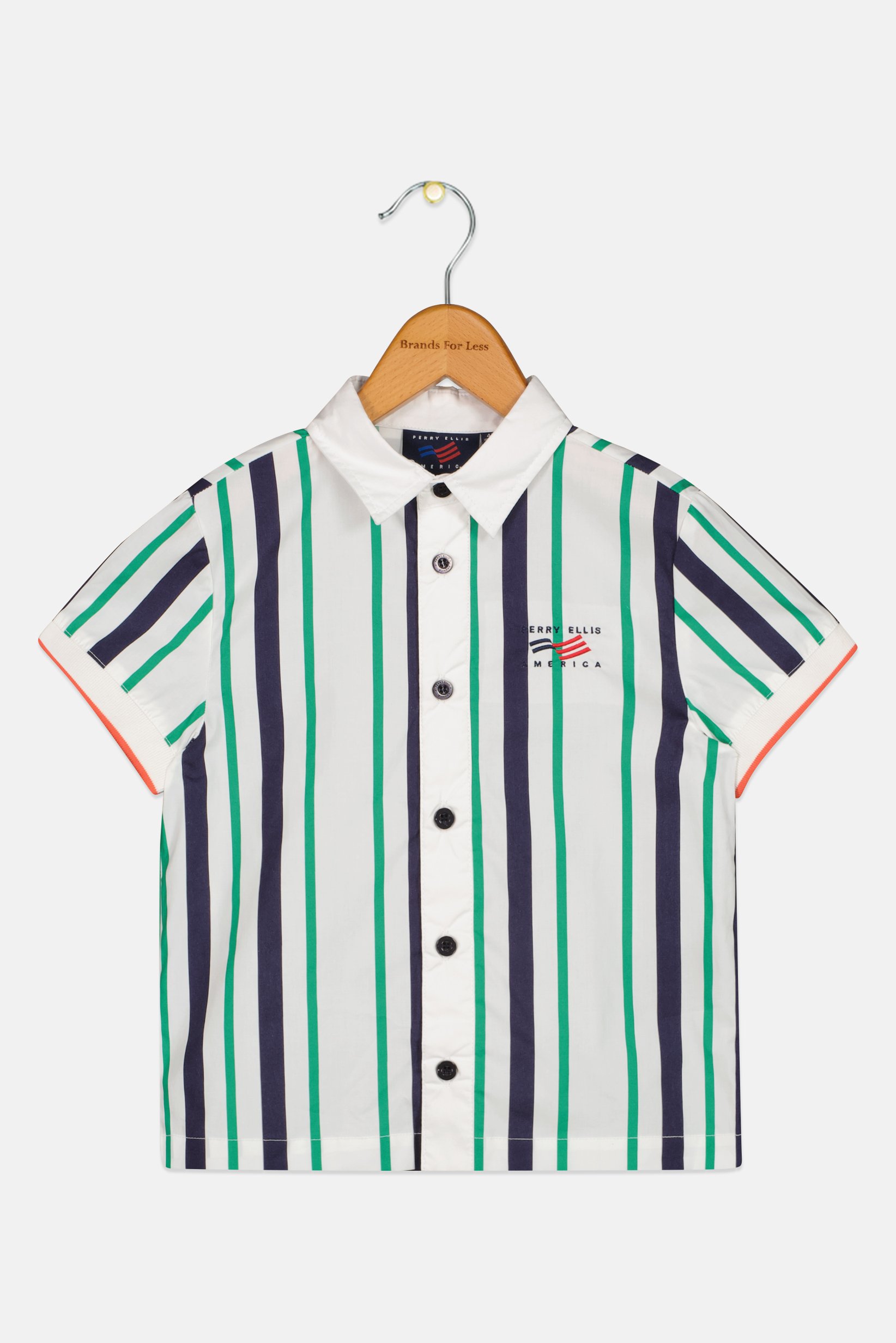 Toddlers Boy Embroidered Logo Short Sleeve Shirt, Multicolor