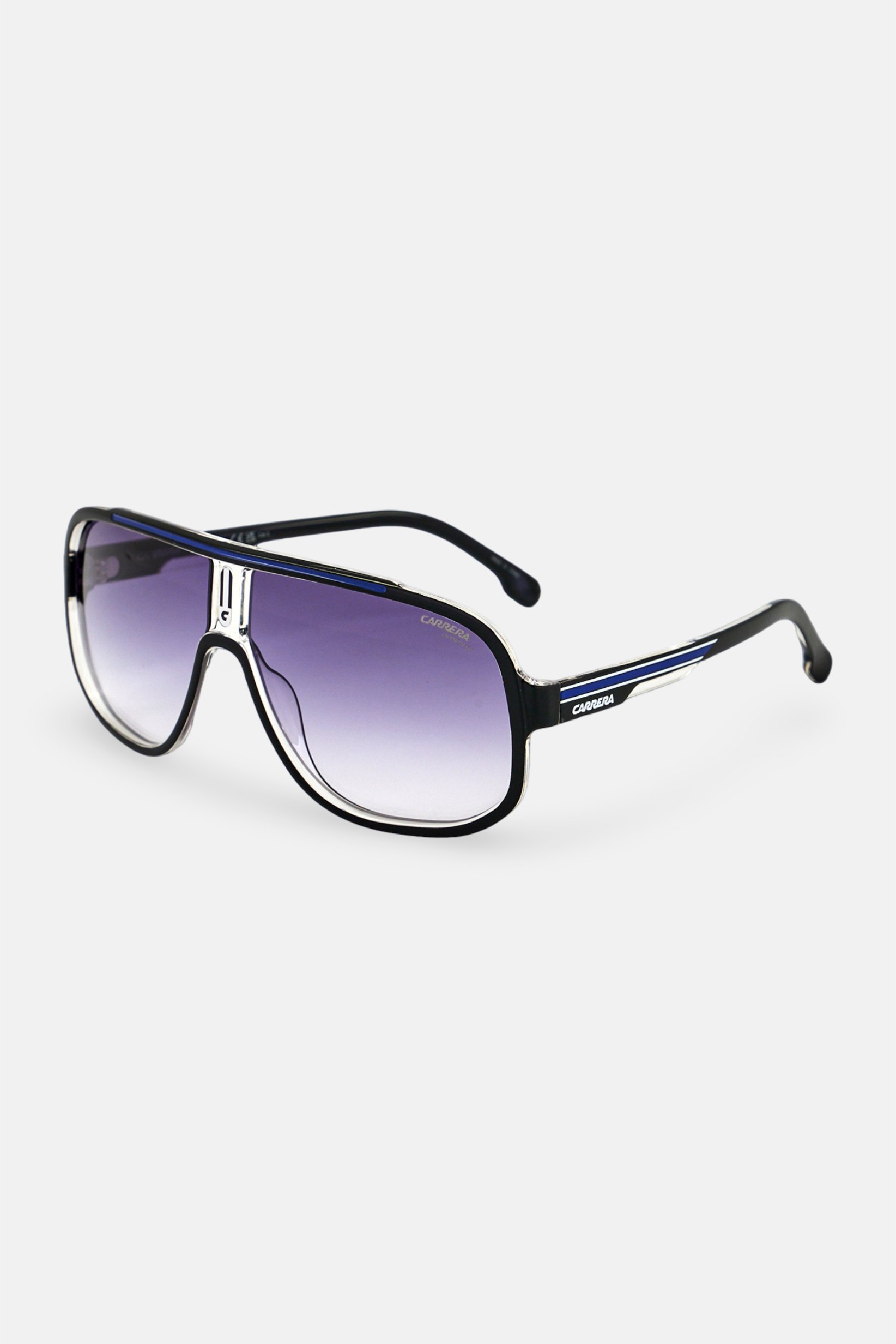 Men CARRERA 1058 Aviator Sunglasses, Black