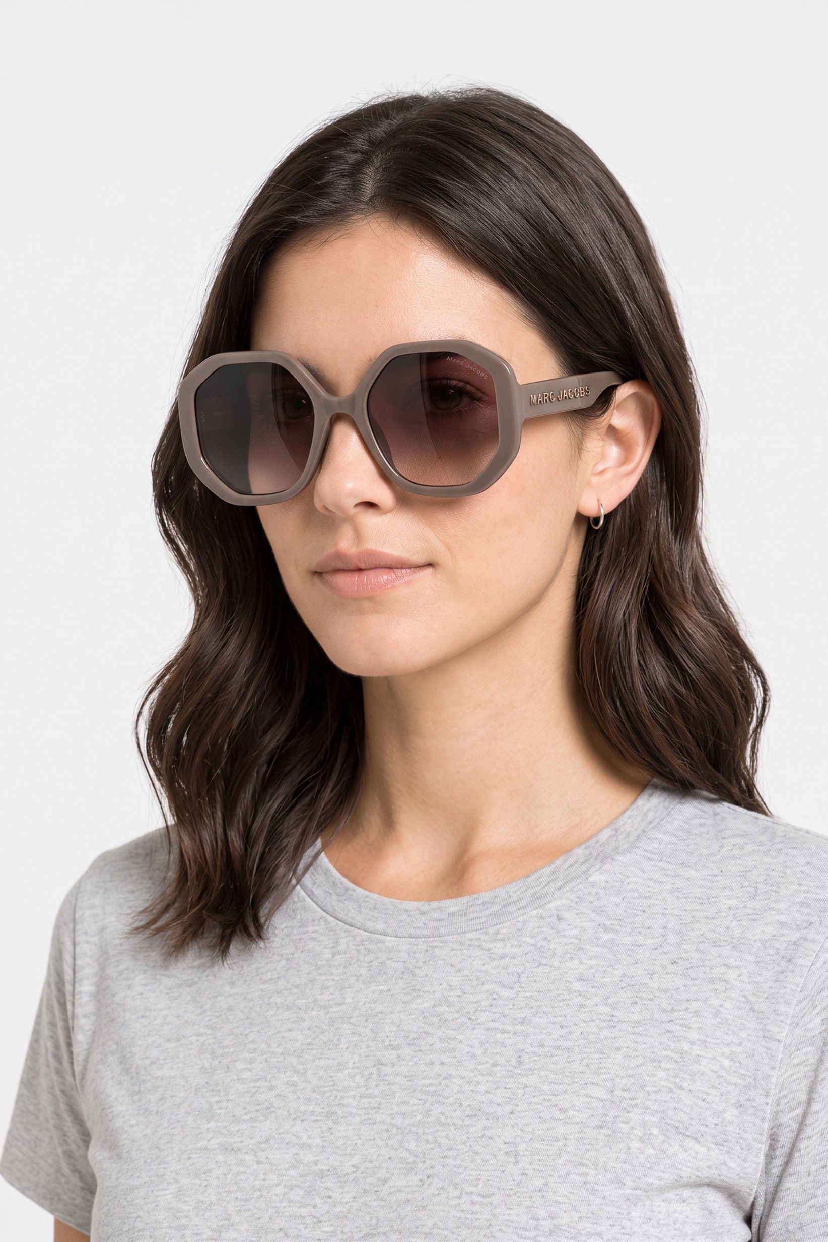 Women MARC 659 Geometric Sunglasses, Grey