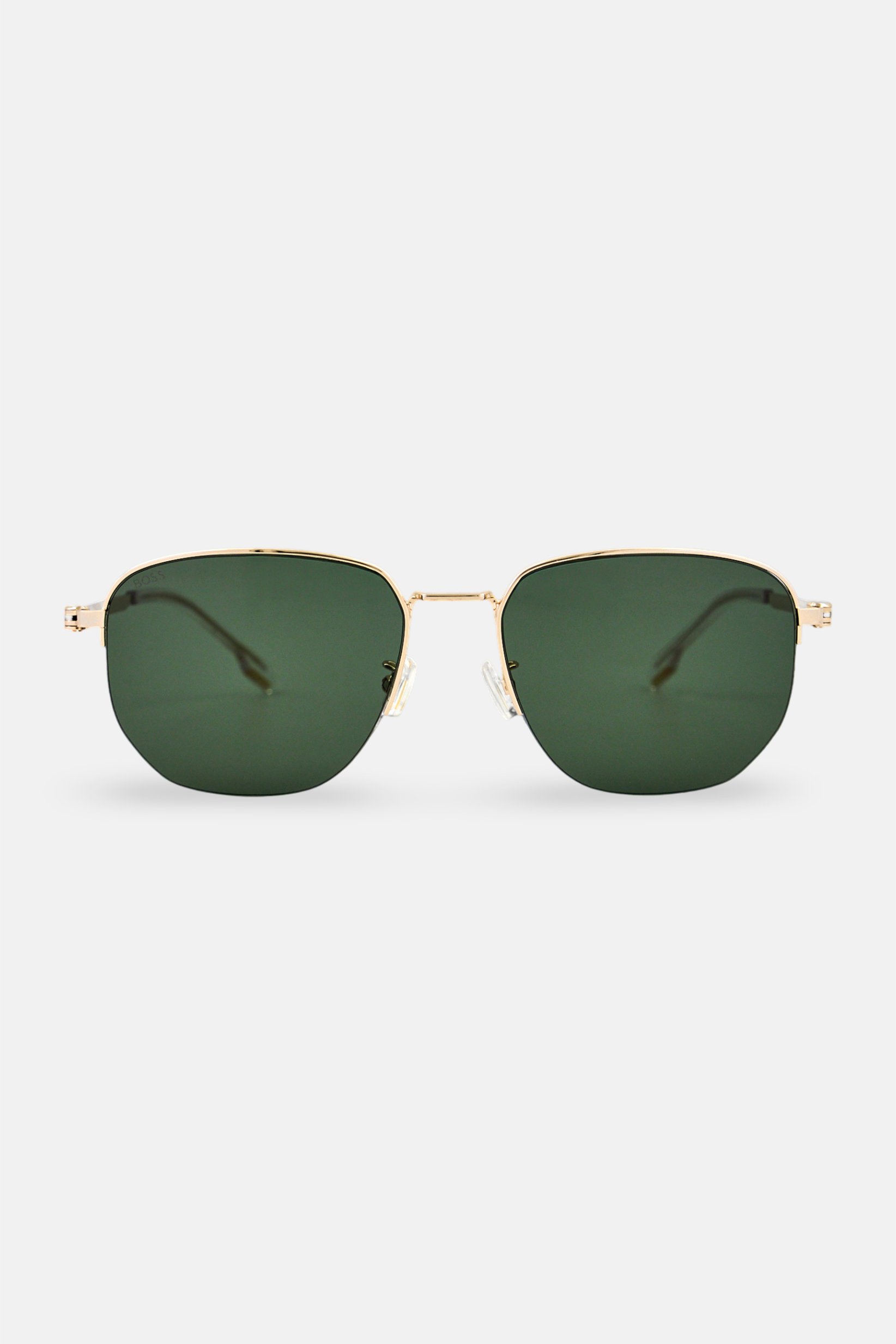 Boss Men BOSS 1538 Geometric Sunglasses, Gold