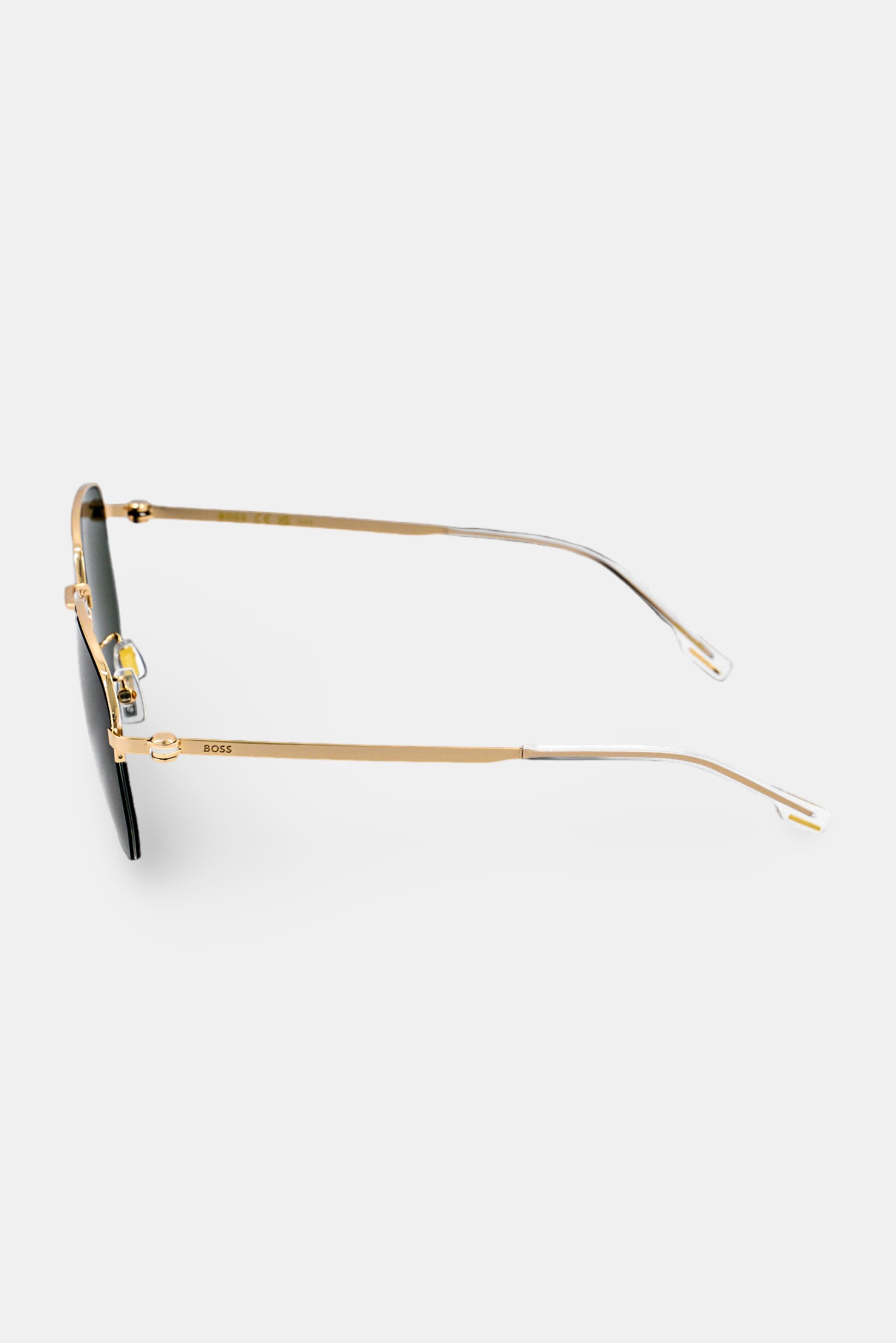 Boss Men BOSS 1538 Geometric Sunglasses, Gold