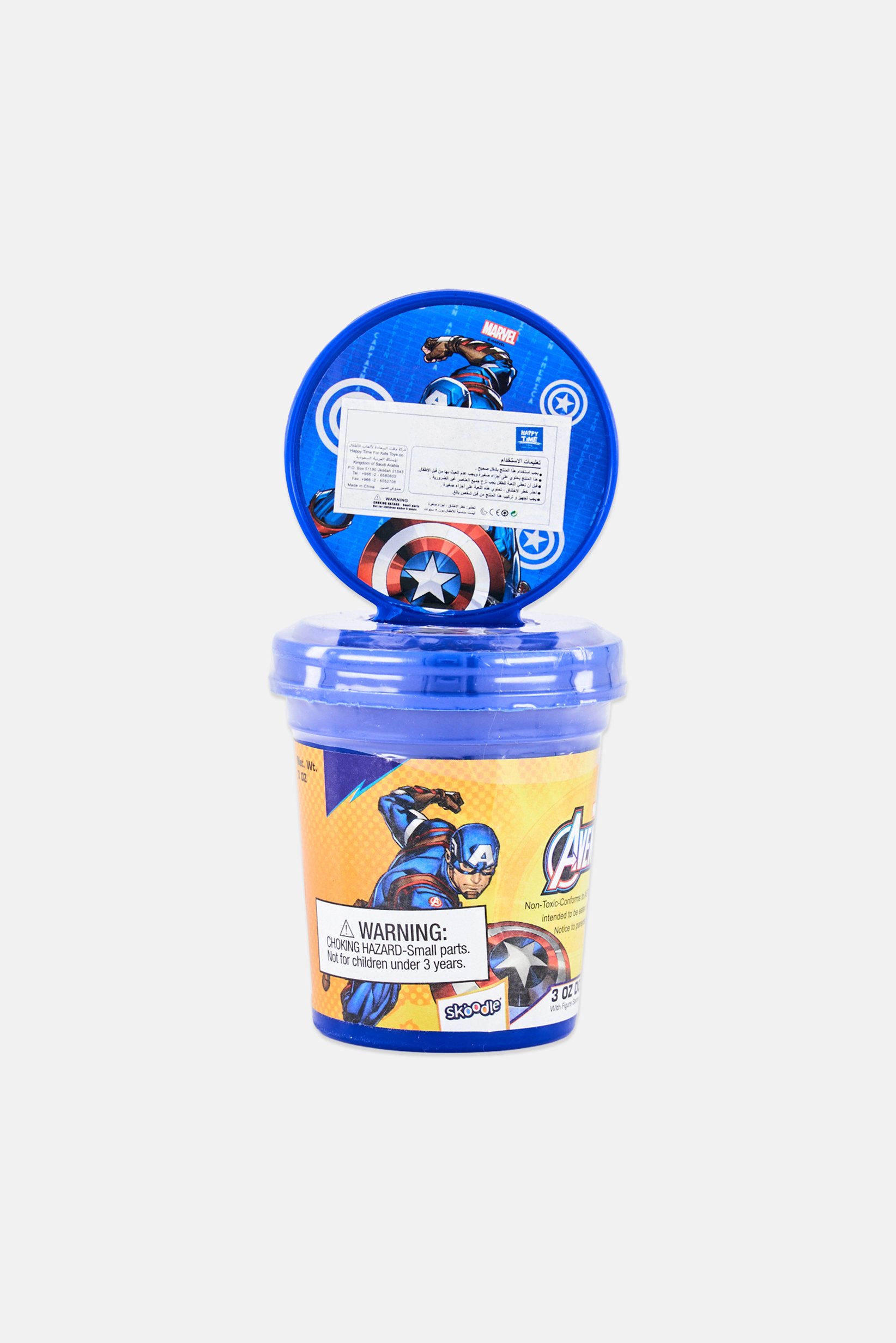 Marvel Captain America 3 Oz Dough With Figure stamper