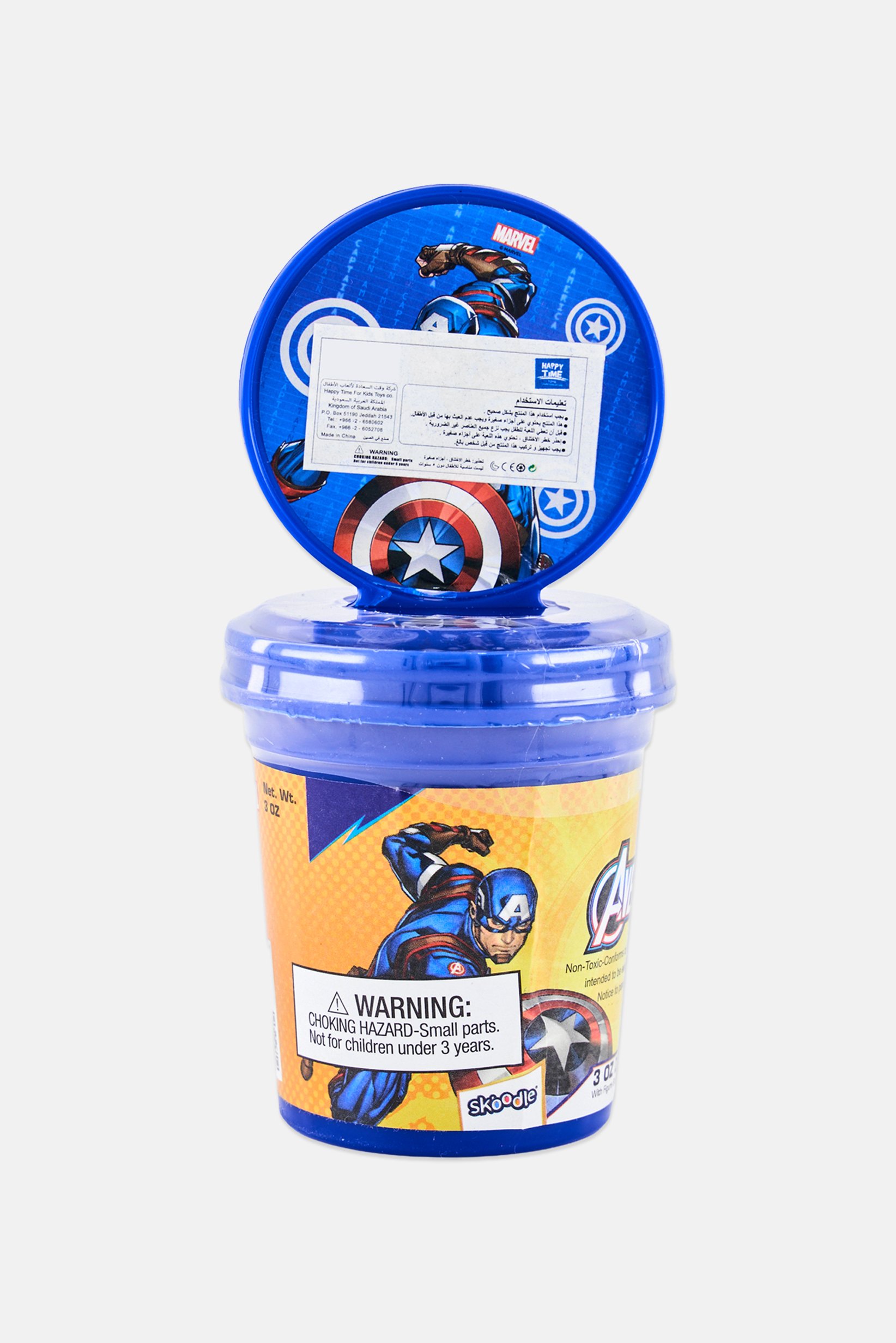 Marvel Captain America 3 Oz Dough With Figure stamper