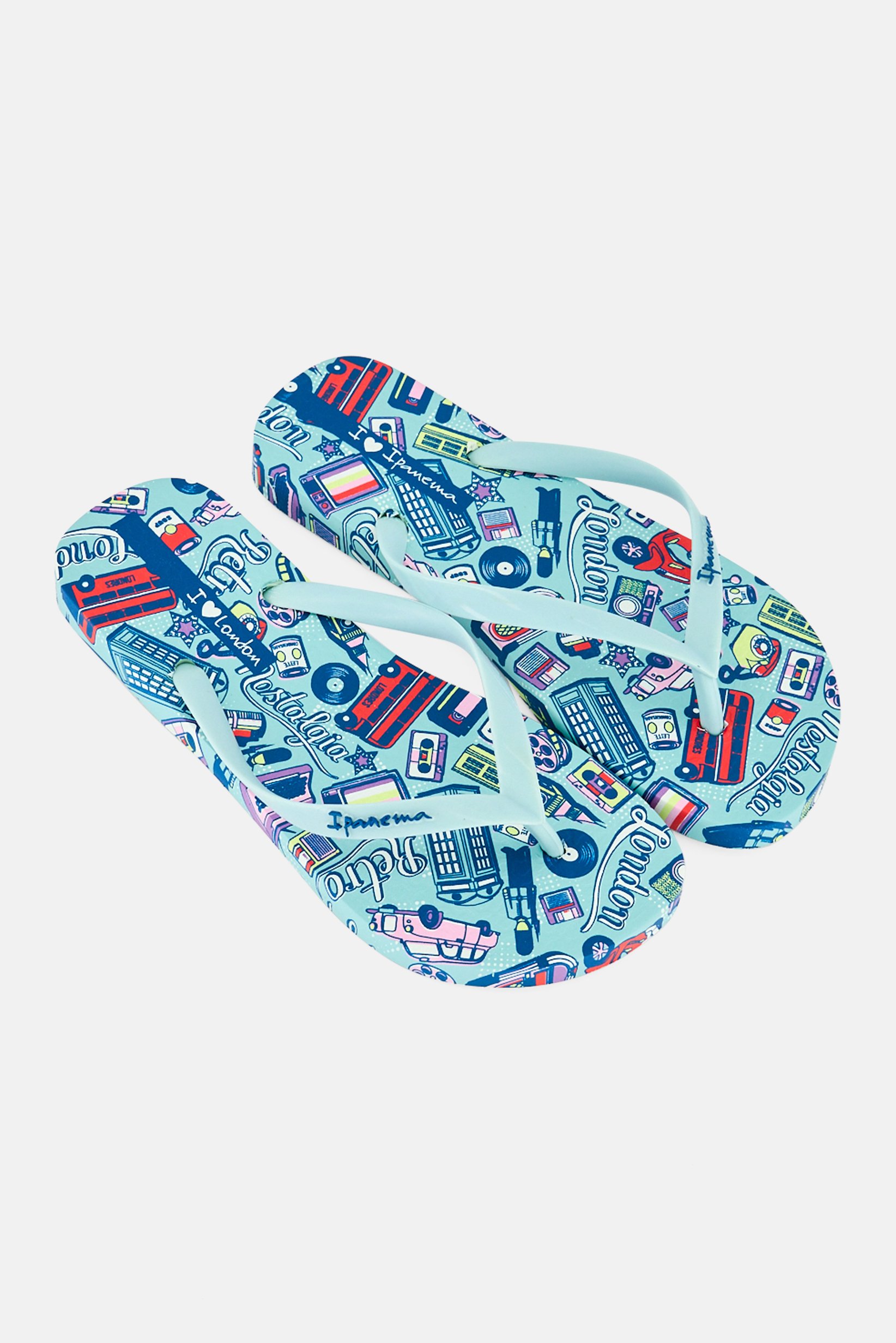 Women I Love London Tour Slip On Slippers, Multicolor