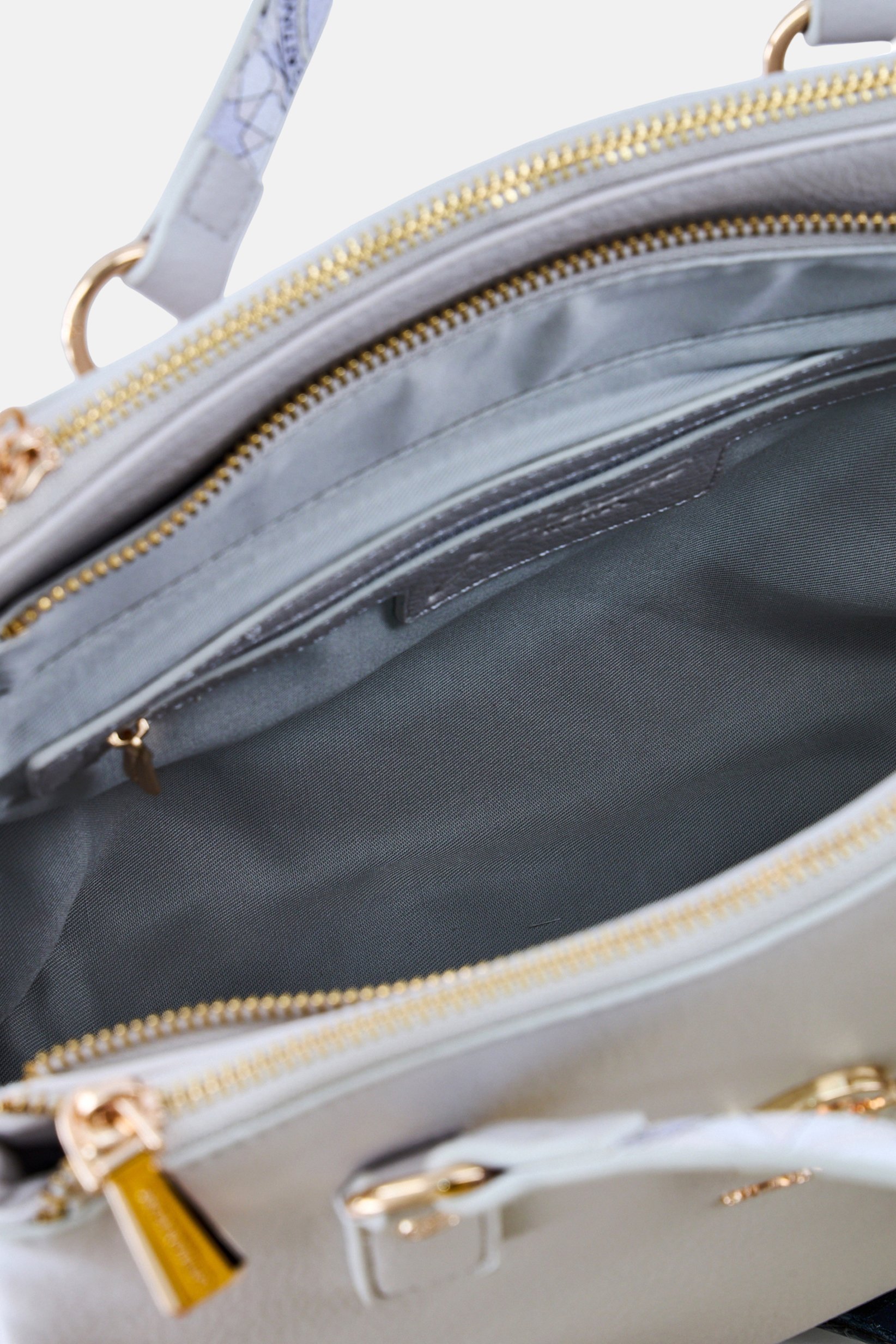 Women Brand Logo Shoulder Bag, Off White