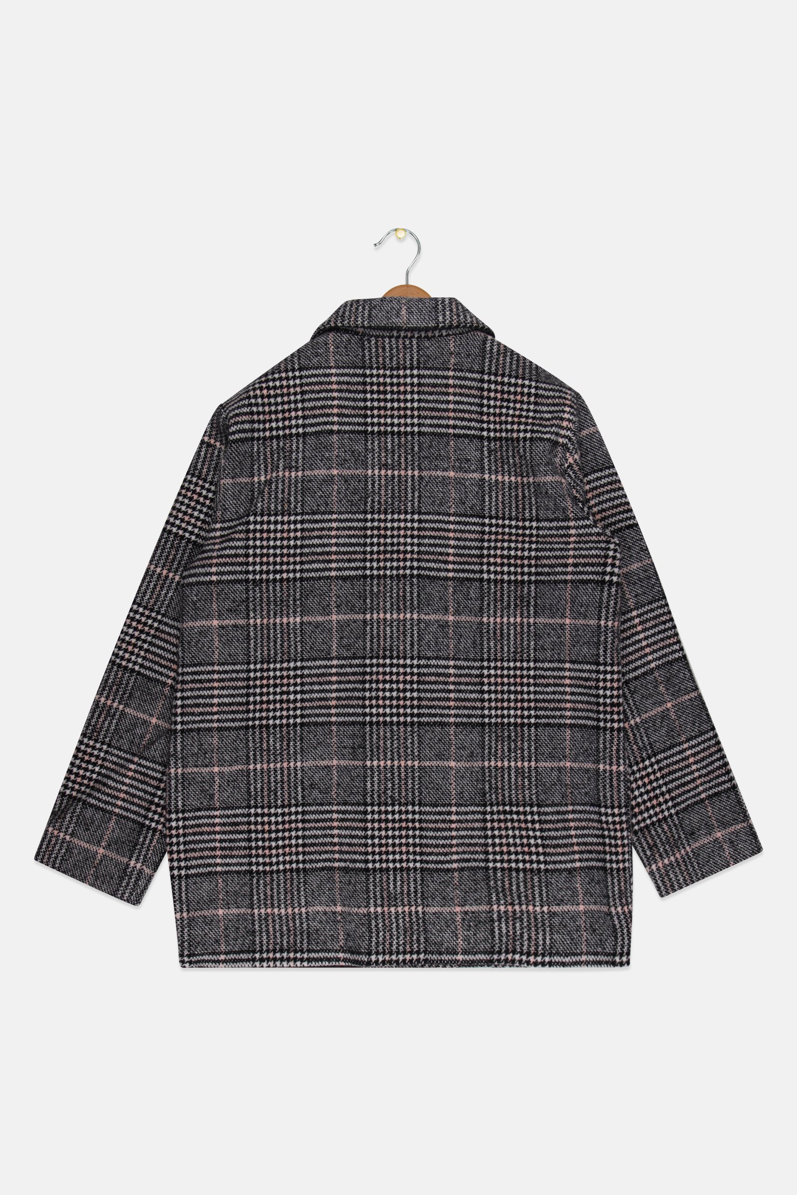 Kids Girl Regular Fit Plaid Casual Blazer, Multicolor
