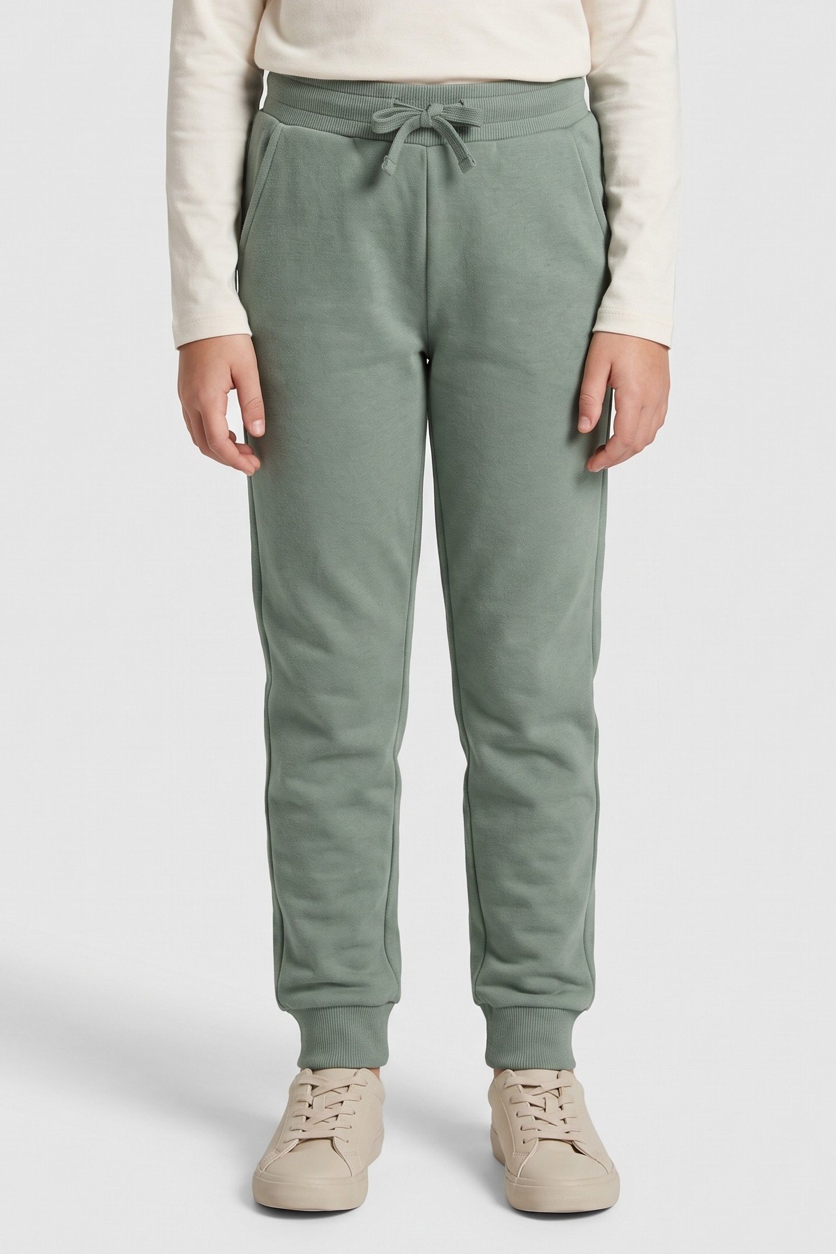 Kids Girl Solid Jogger Pants, Olive