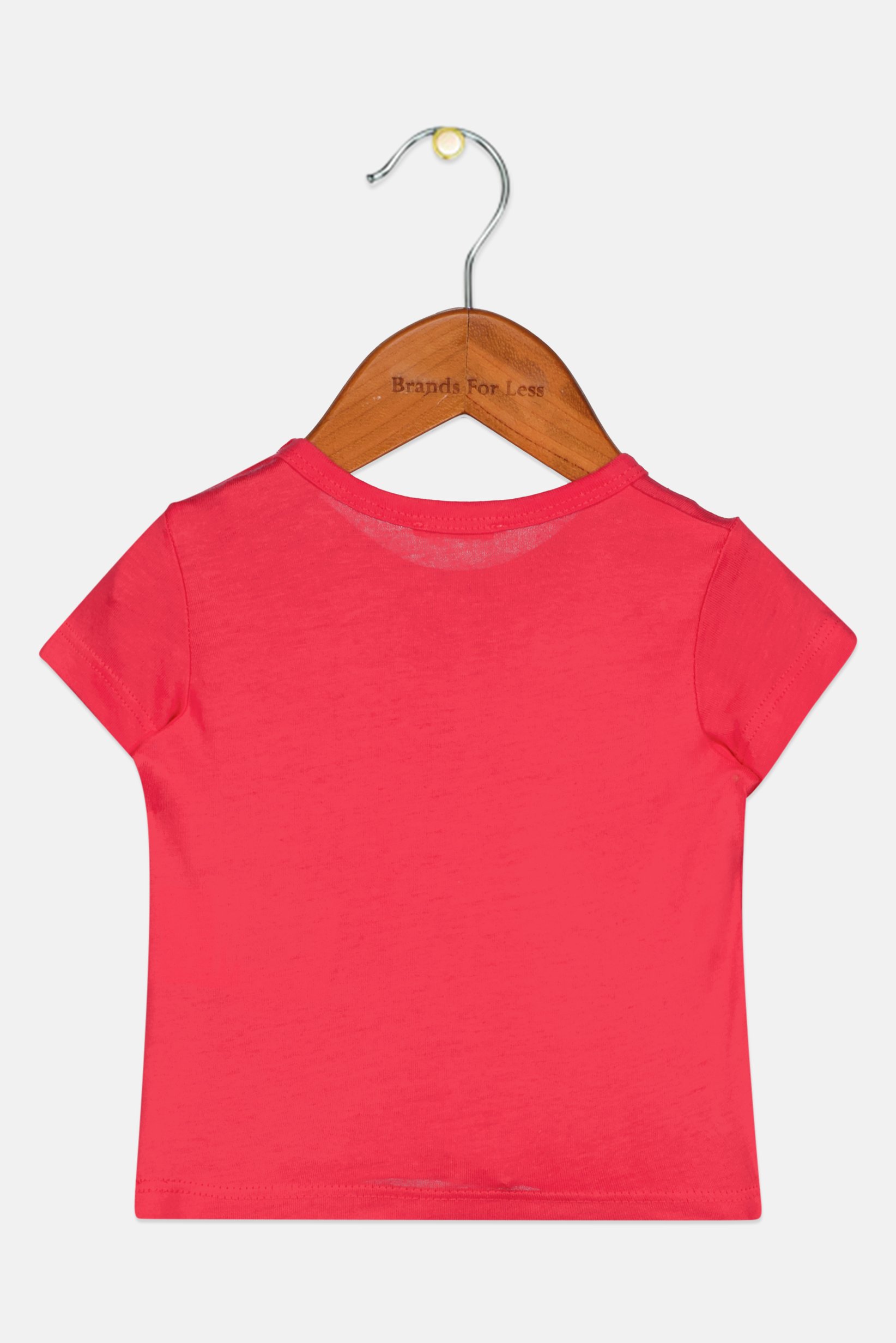 Toddlers Girl Crew Neck Short Sleeve Graphic Print T-Shirt, Fuchsia